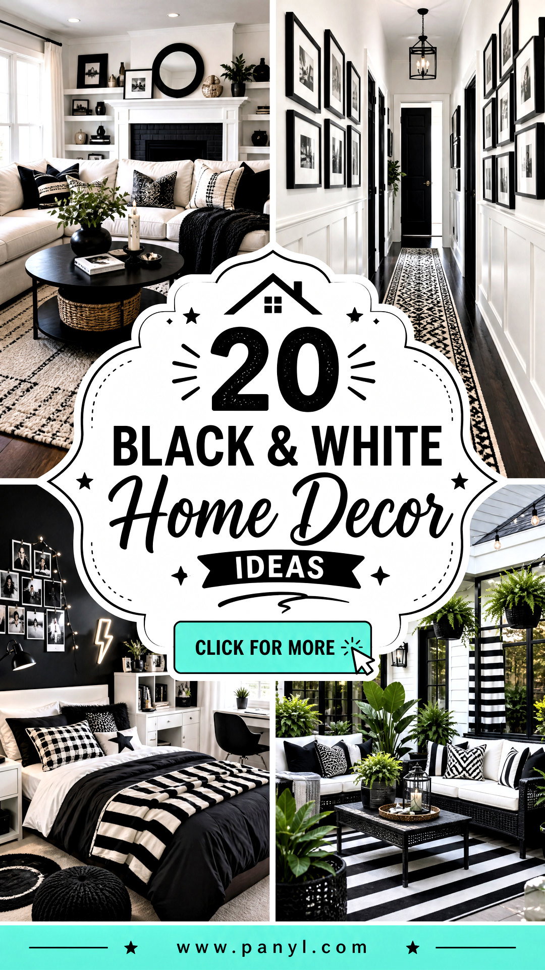 20 Black and White Home Decor Ideas for Chic Timeless Style - 20 Black and White Home Decor Ideas for Chic, Timeless Style