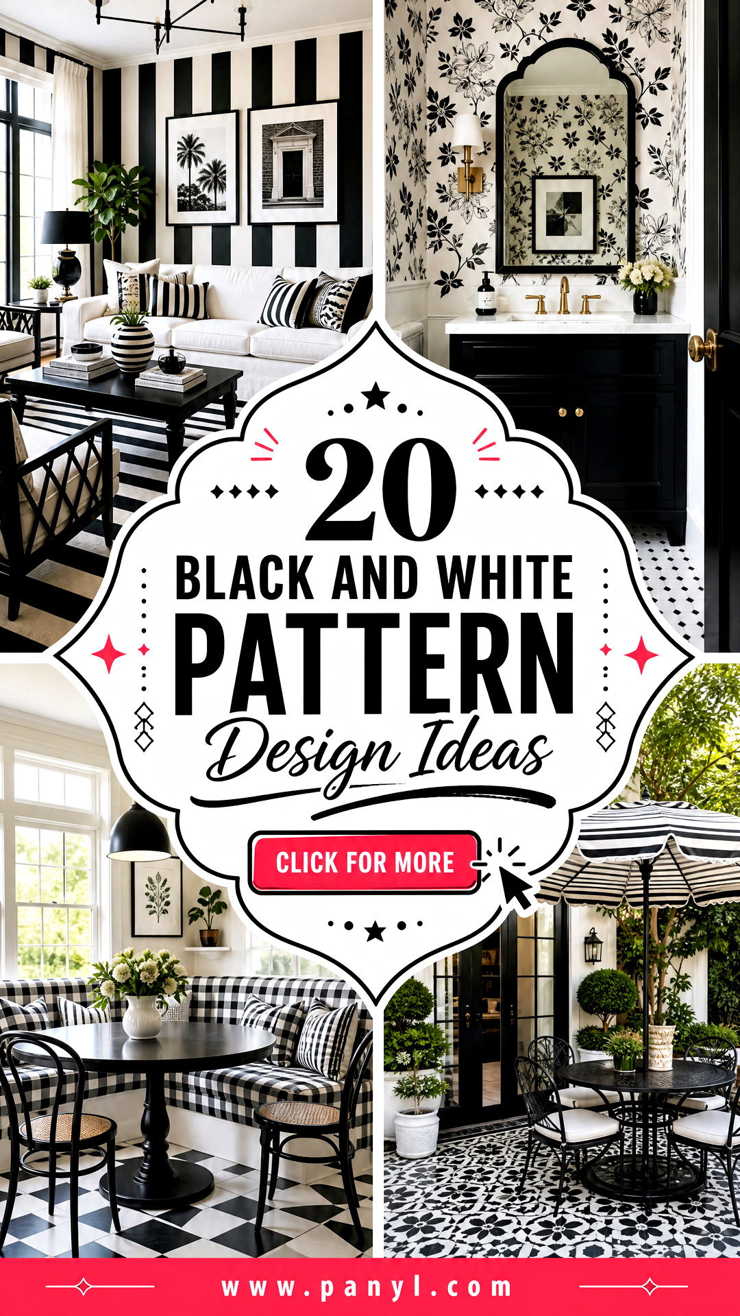 20 Black and White Pattern Design Ideas for Fresh Bold Style - 20 Black and White Pattern Design Ideas for Fresh, Bold Style