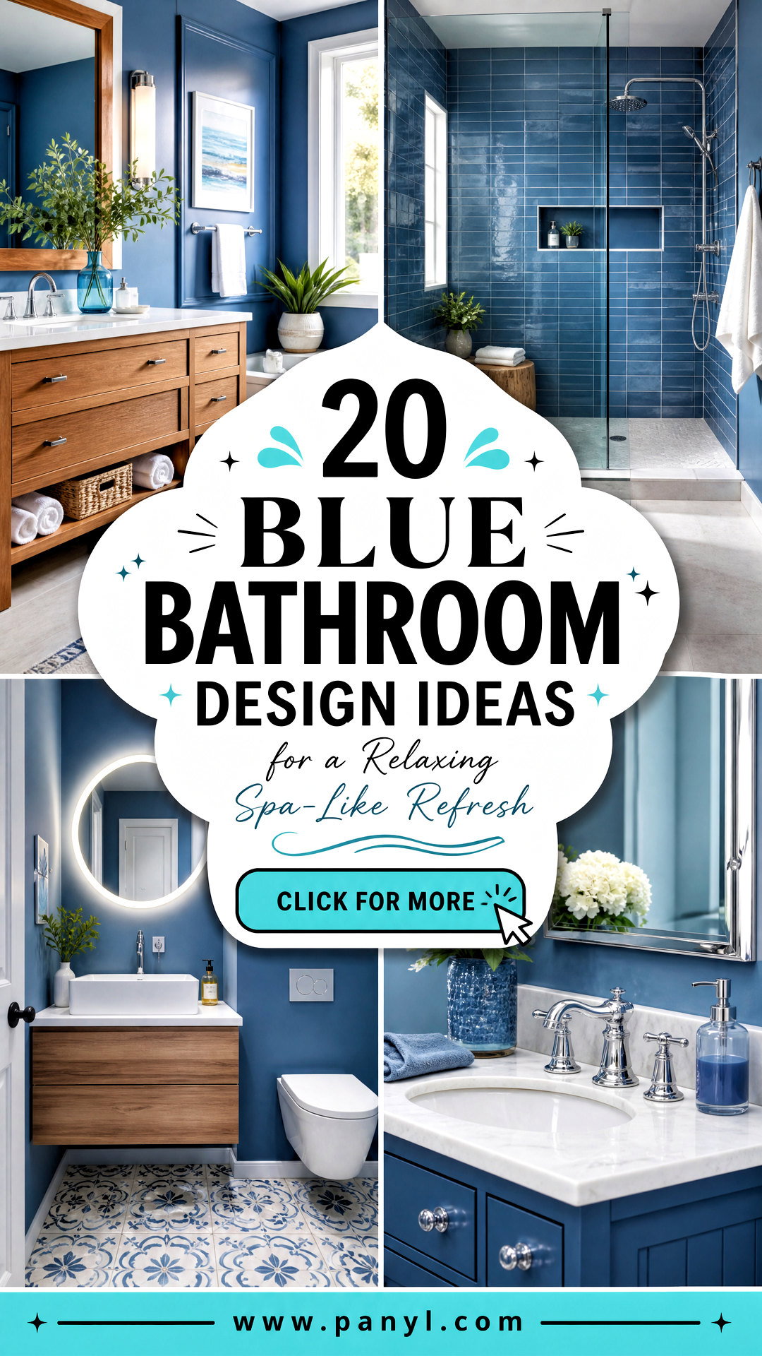 20 Blue Bathroom Design Ideas for a Relaxing Spa-Like Refresh - 20 Blue Bathroom Design Ideas for a Relaxing Spa-Like Refresh