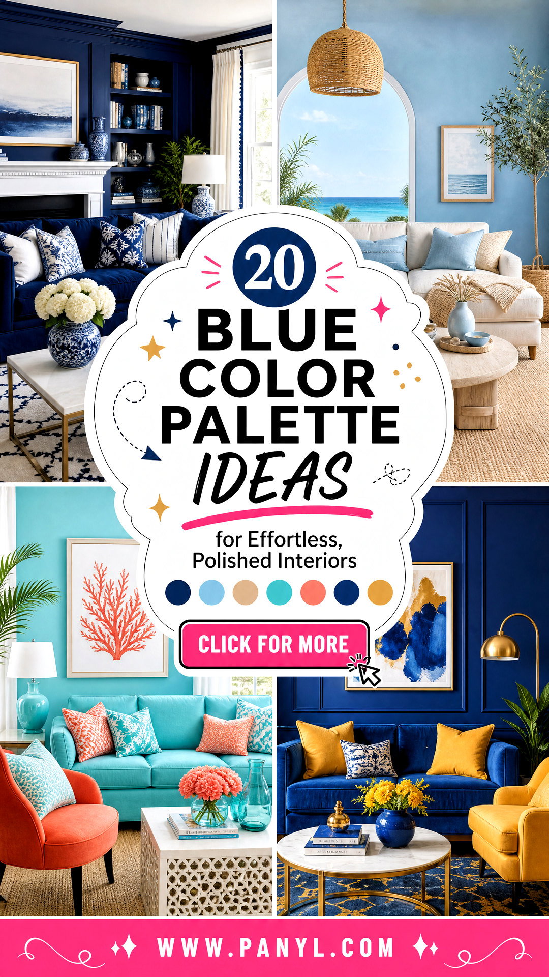 20 Blue Color Palette Ideas for Effortless Polished Interiors - 20 Blue Color Palette Ideas for Effortless, Polished Interiors