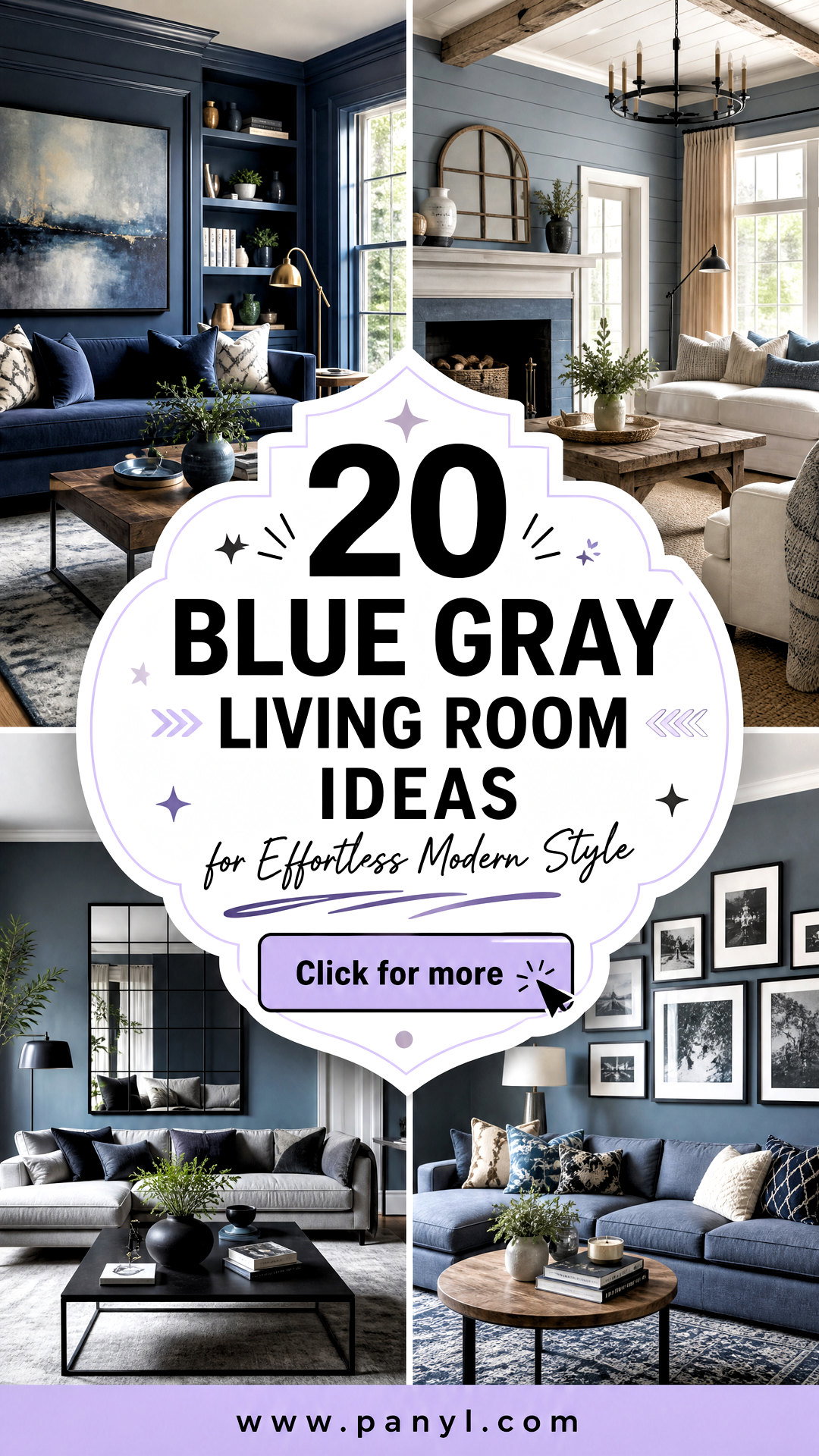 20 Blue Gray Living Room Ideas for Effortless Modern Style - 20 Blue Gray Living Room Ideas for Effortless Modern Style