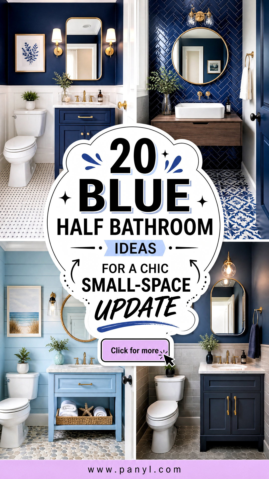 20 Blue Half Bathroom Ideas for a Chic Small-Space Update - 20 Blue Half Bathroom Ideas for a Chic Small-Space Update