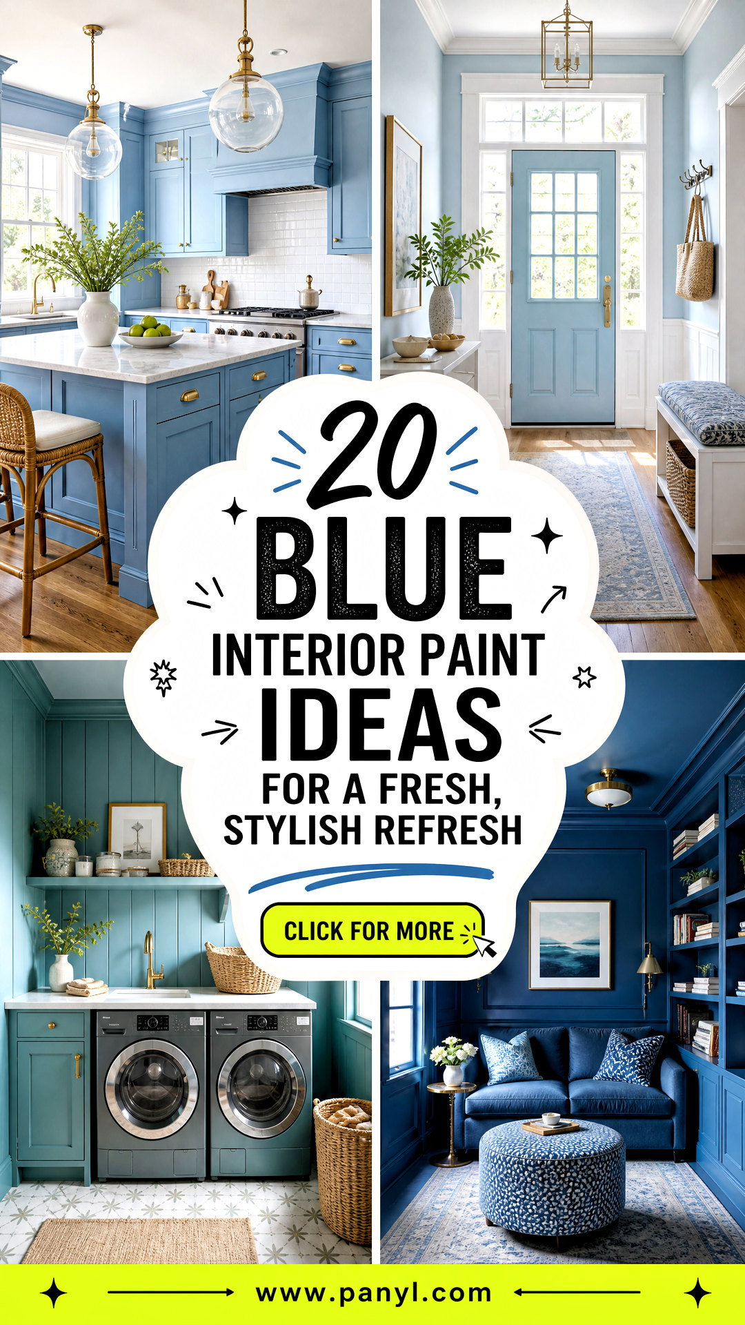 20 Blue Interior Paint Ideas for a Fresh Stylish Refresh - 20 Blue Interior Paint Ideas for a Fresh, Stylish Refresh