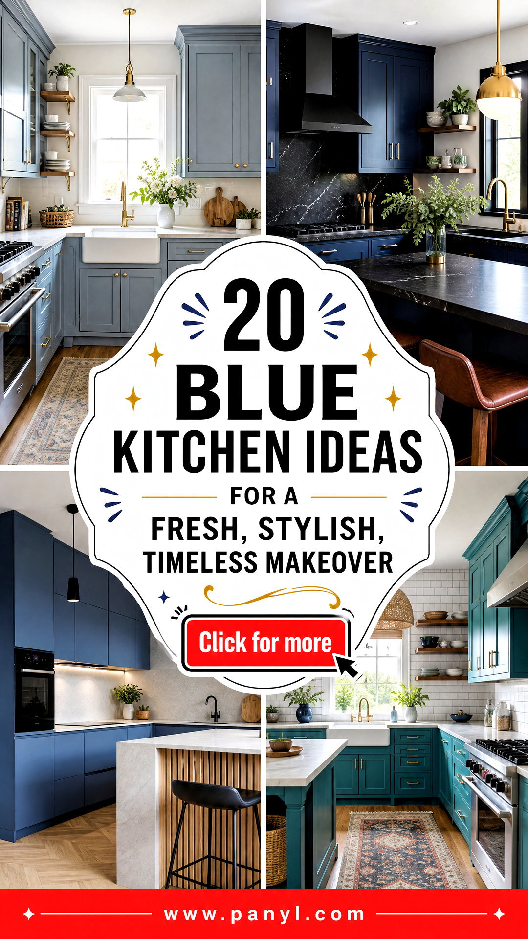 20 Blue Kitchen Ideas for a Fresh Stylish Timeless Makeover - 20 Blue Kitchen Ideas for a Fresh, Stylish, Timeless Makeover