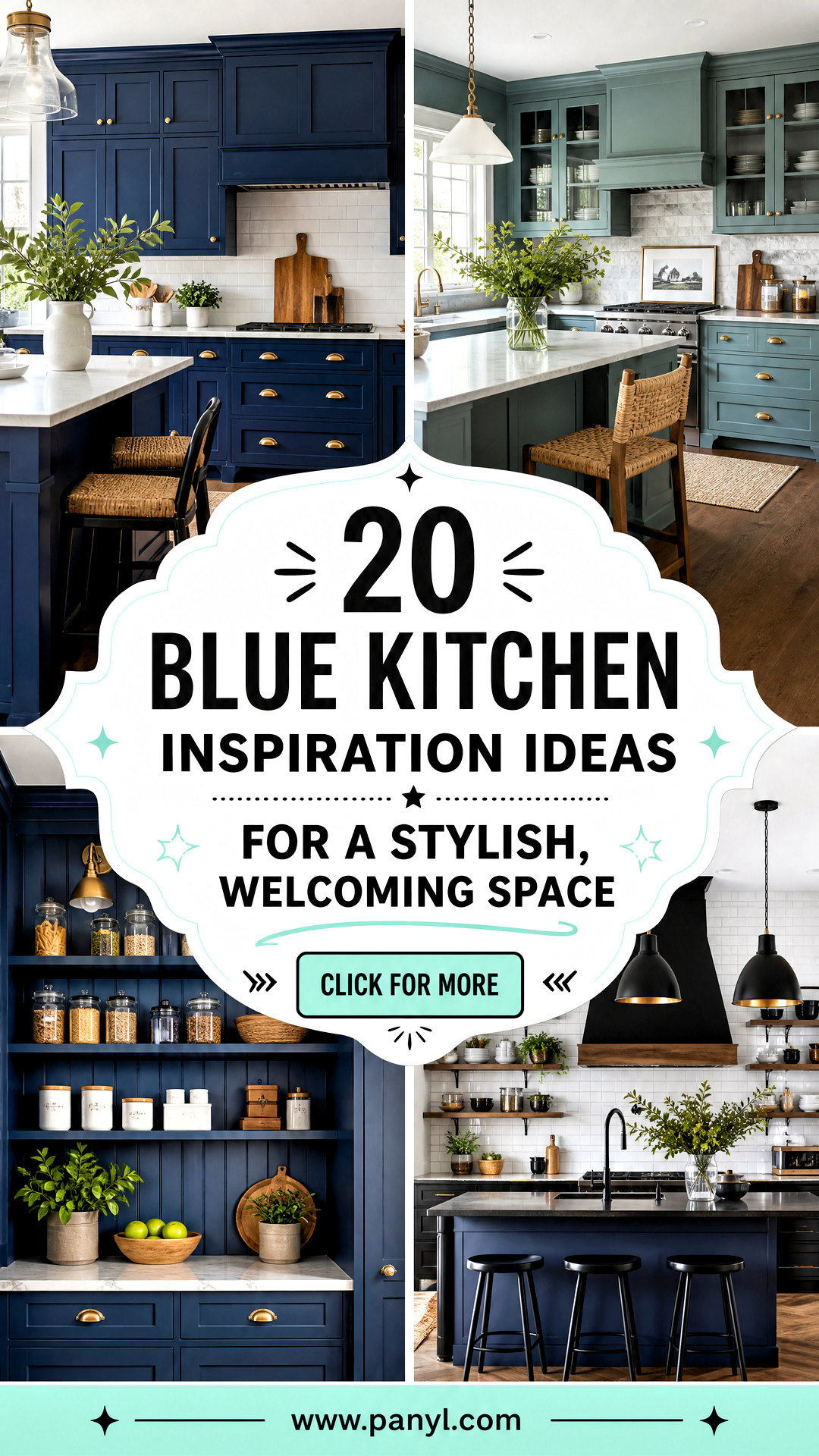 20 Blue Kitchen Inspiration Ideas for a Stylish Welcoming Space - 20 Blue Kitchen Inspiration Ideas for a Stylish, Welcoming Space