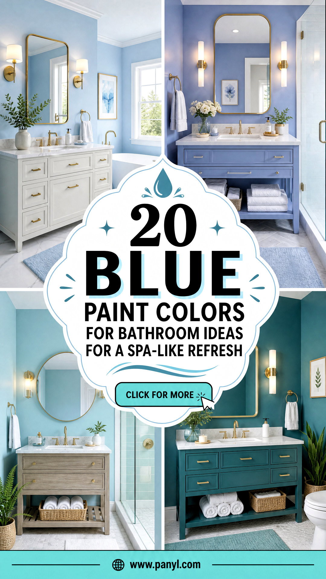 20 Blue Paint Colors for Bathroom Ideas for a Spa-Like Refresh - 20 Blue Paint Colors for Bathroom Ideas for a Spa-Like Refresh