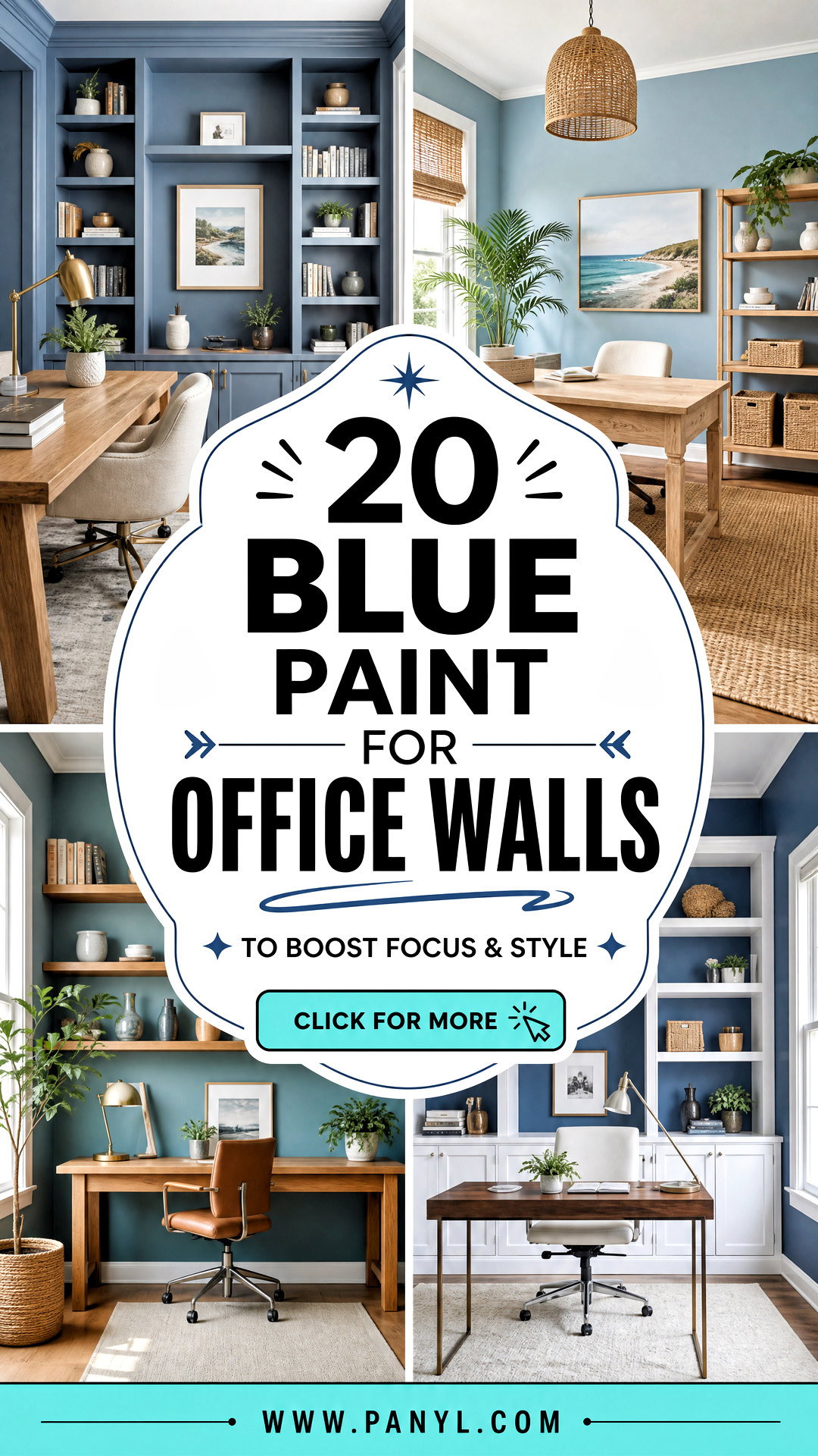 20 Blue Paint For Office Walls to Boost Focus and Style - 20 Blue Paint For Office Walls to Boost Focus and Style