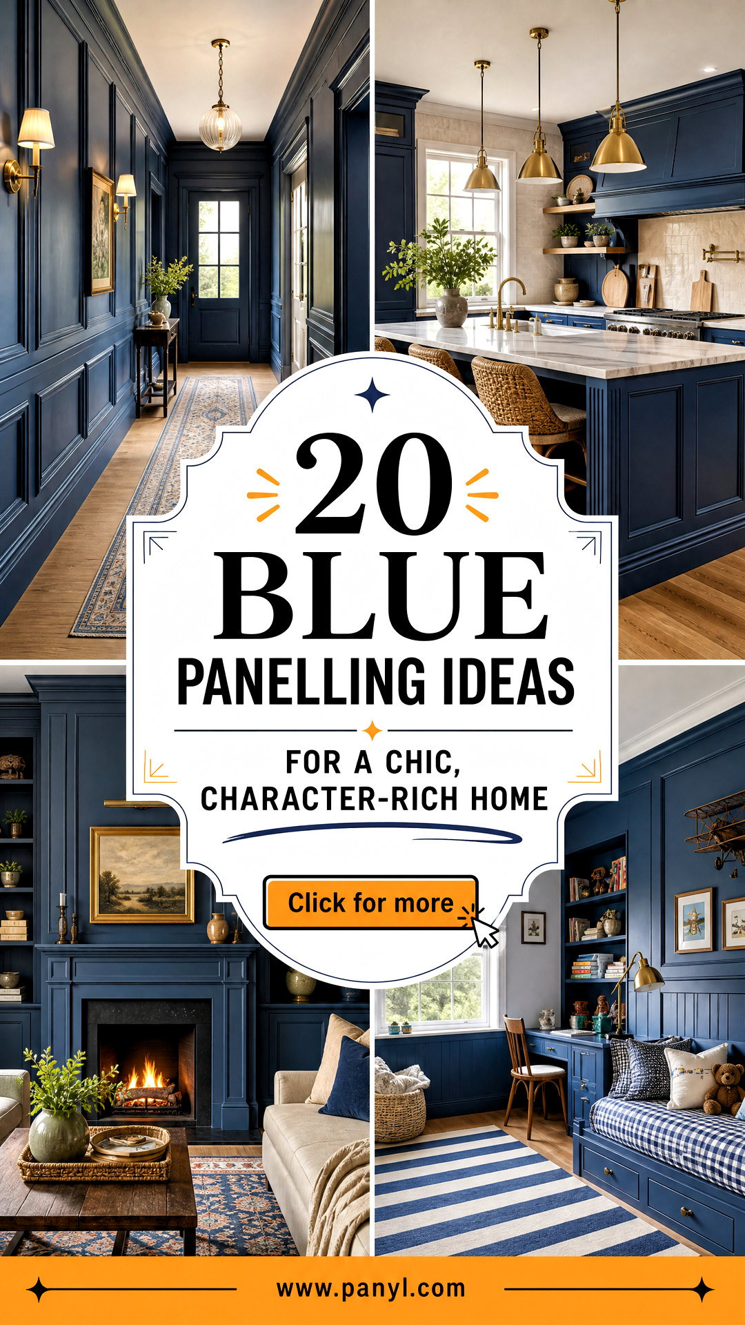 20 Blue Panelling Ideas for a Chic Character-Rich Home - 20 Blue Panelling Ideas for a Chic, Character-Rich Home