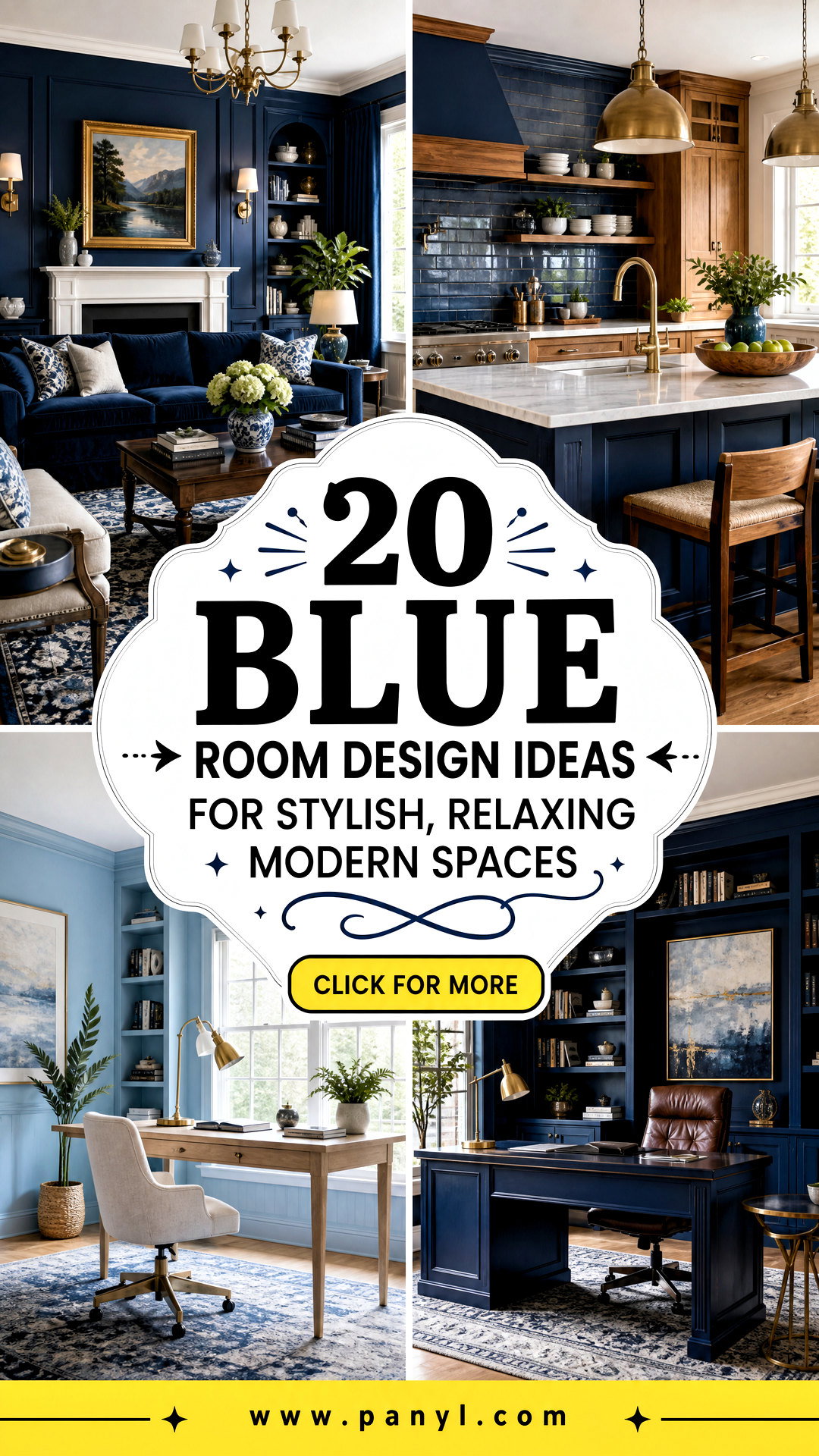 20 Blue Room Design Ideas for Stylish Relaxing Modern Spaces - 20 Blue Room Design Ideas for Stylish, Relaxing Modern Spaces
