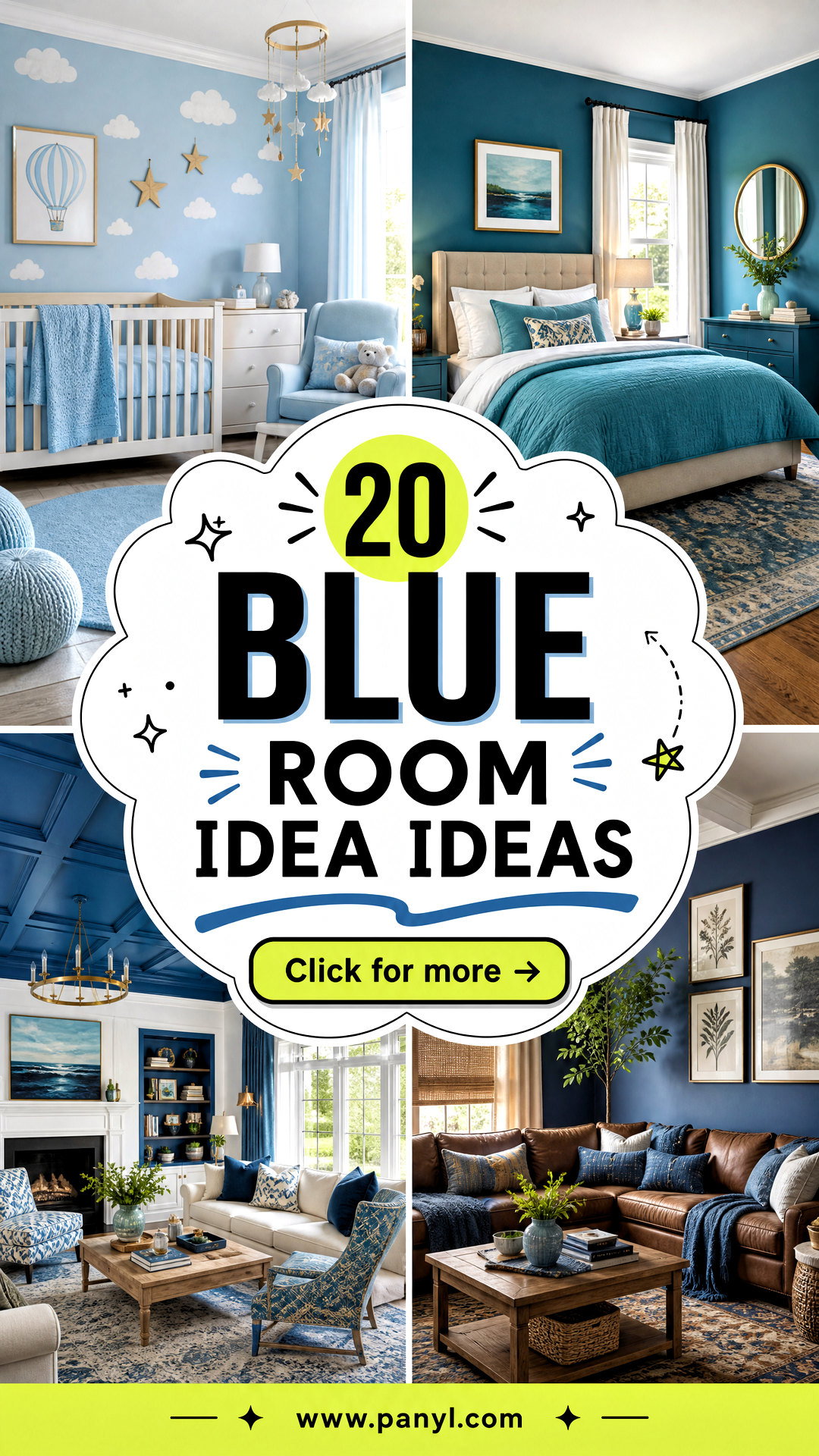 20 Blue Room Idea Ideas for a Fresh Stylish Home Makeover - 20 Blue Room Idea Ideas for a Fresh, Stylish Home Makeover