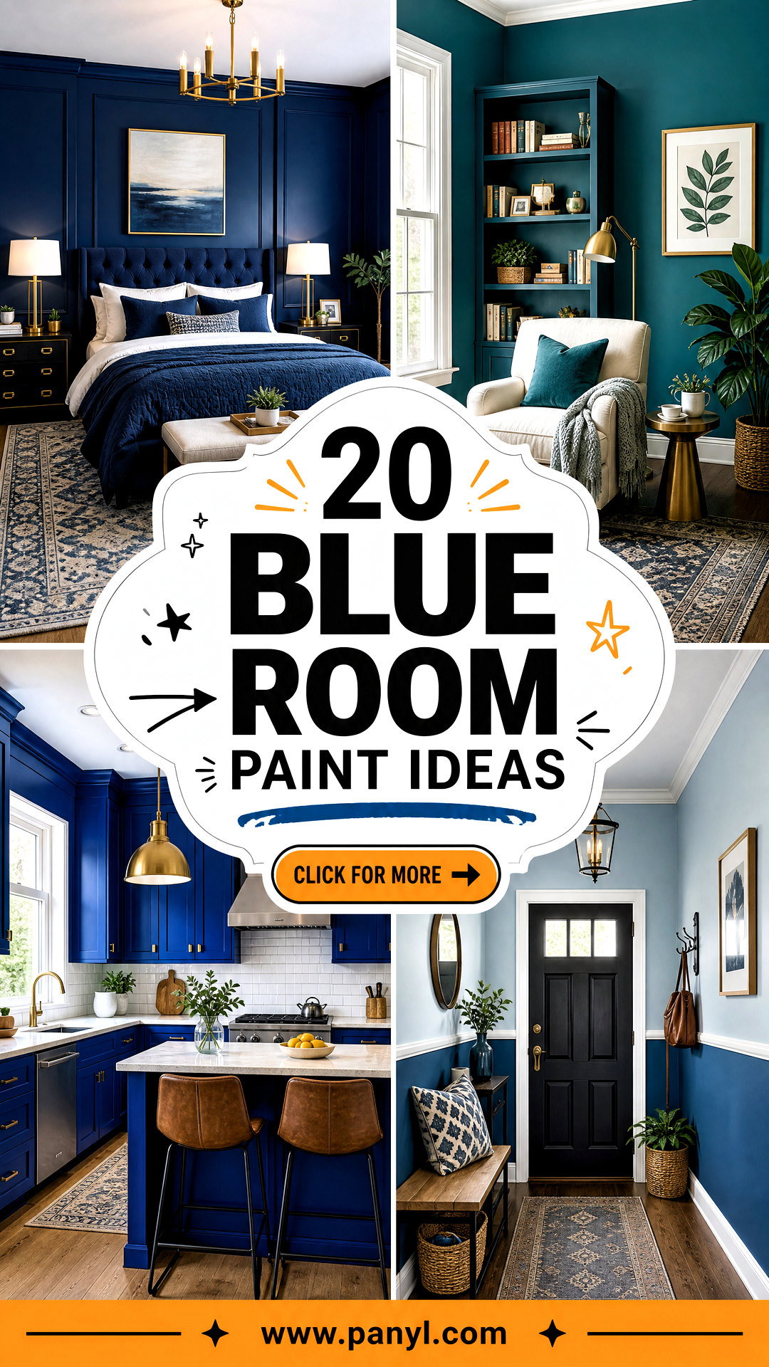 20 Blue Room Paint Ideas for a Polished Mood-Boosting Home - 20 Blue Room Paint Ideas for a Polished, Mood-Boosting Home