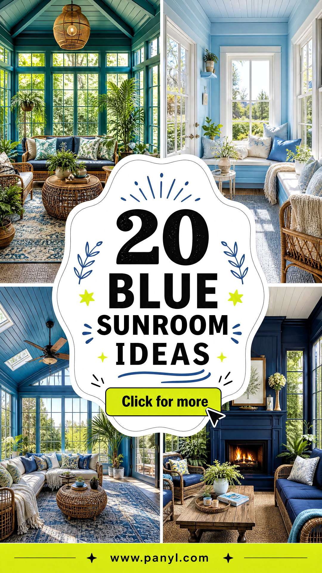 20 Blue Sunroom Ideas for a Serene Light-Filled Retreat - 20 Blue Sunroom Ideas for a Serene, Light-Filled Retreat