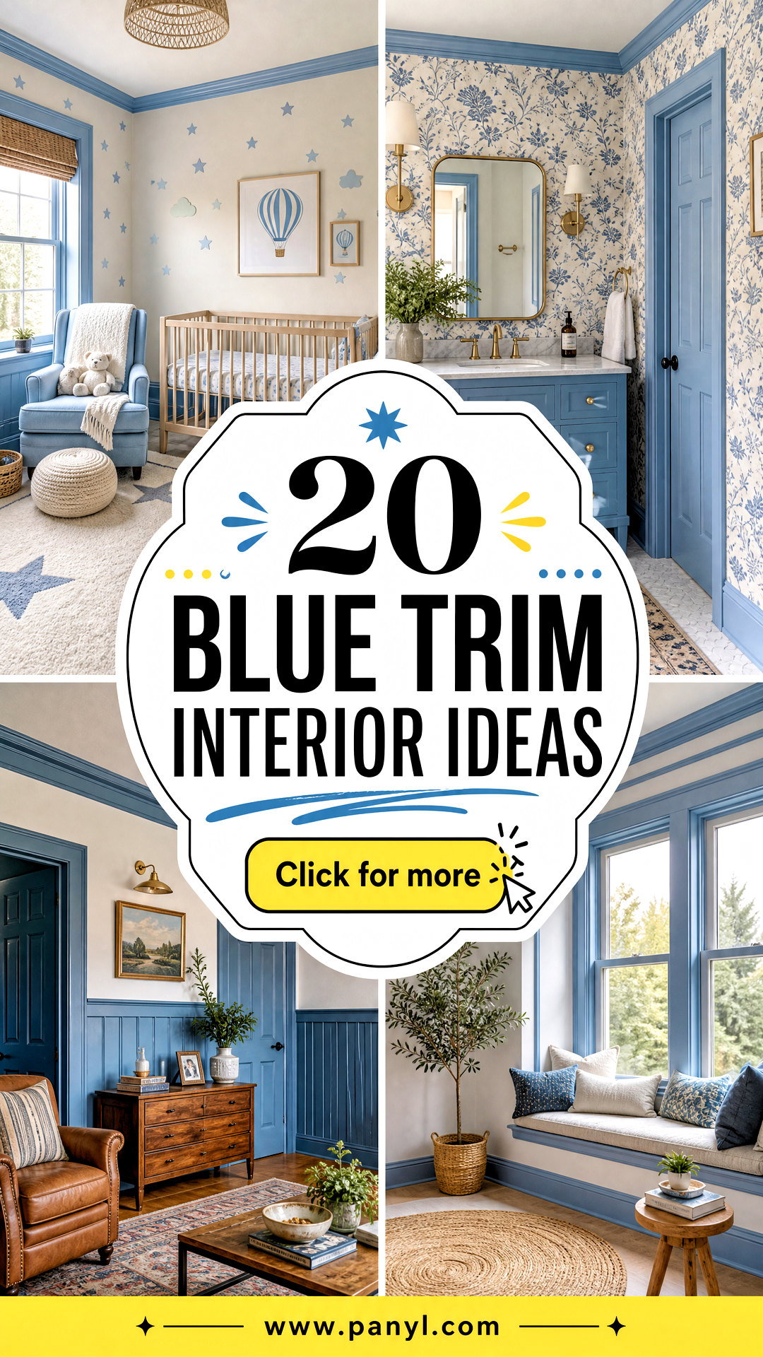 20 Blue Trim Interior Ideas for a Bold Designer-Worthy Home - 20 Blue Trim Interior Ideas for a Bold, Designer-Worthy Home