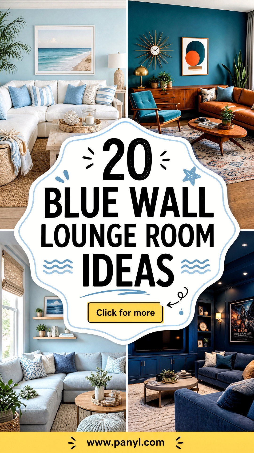 20 Blue Wall Lounge Room Ideas for a Calm Stylish Retreat - 20 Blue Wall Lounge Room Ideas for a Calm, Stylish Retreat