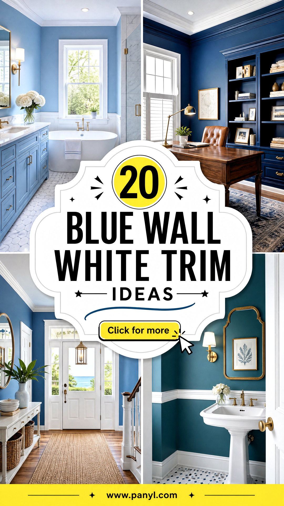 20 Blue Wall White Trim Ideas for a Crisp Classic Look - 20 Blue Wall White Trim Ideas for a Crisp, Classic Look