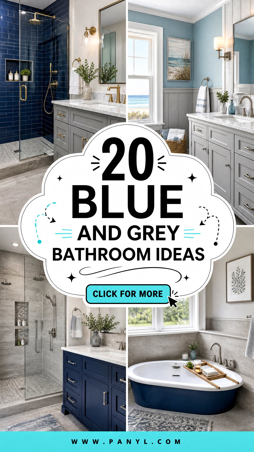 20 Blue and Grey Bathroom Ideas for a Calm Modern Refresh - 20 Blue and Grey Bathroom Ideas for a Calm, Modern Refresh