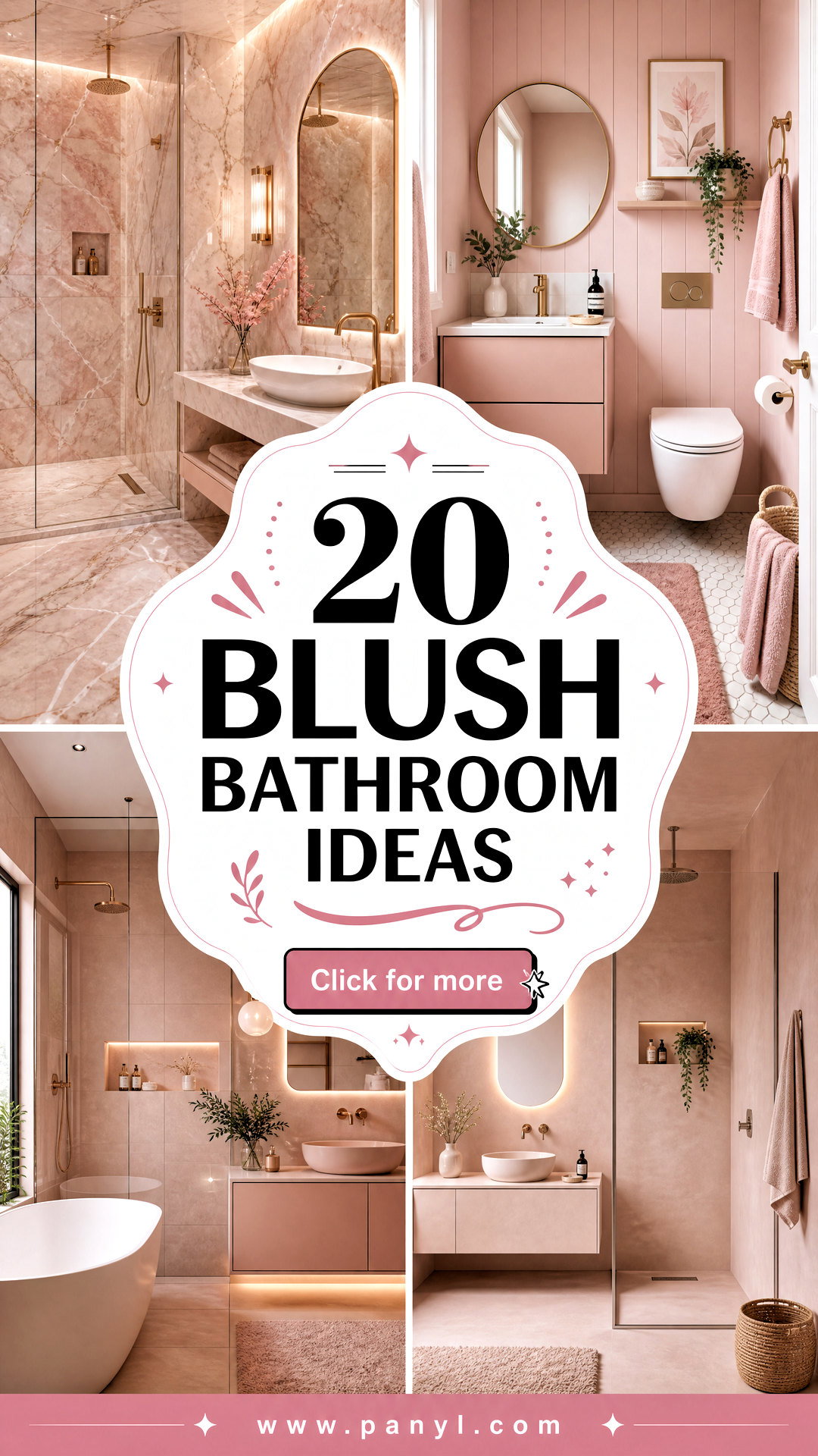 20 Blush Bathroom Ideas for a Soft and Serene Spa-Like Retreat - 20 Blush Bathroom Ideas for a Soft and Serene Spa-Like Retreat