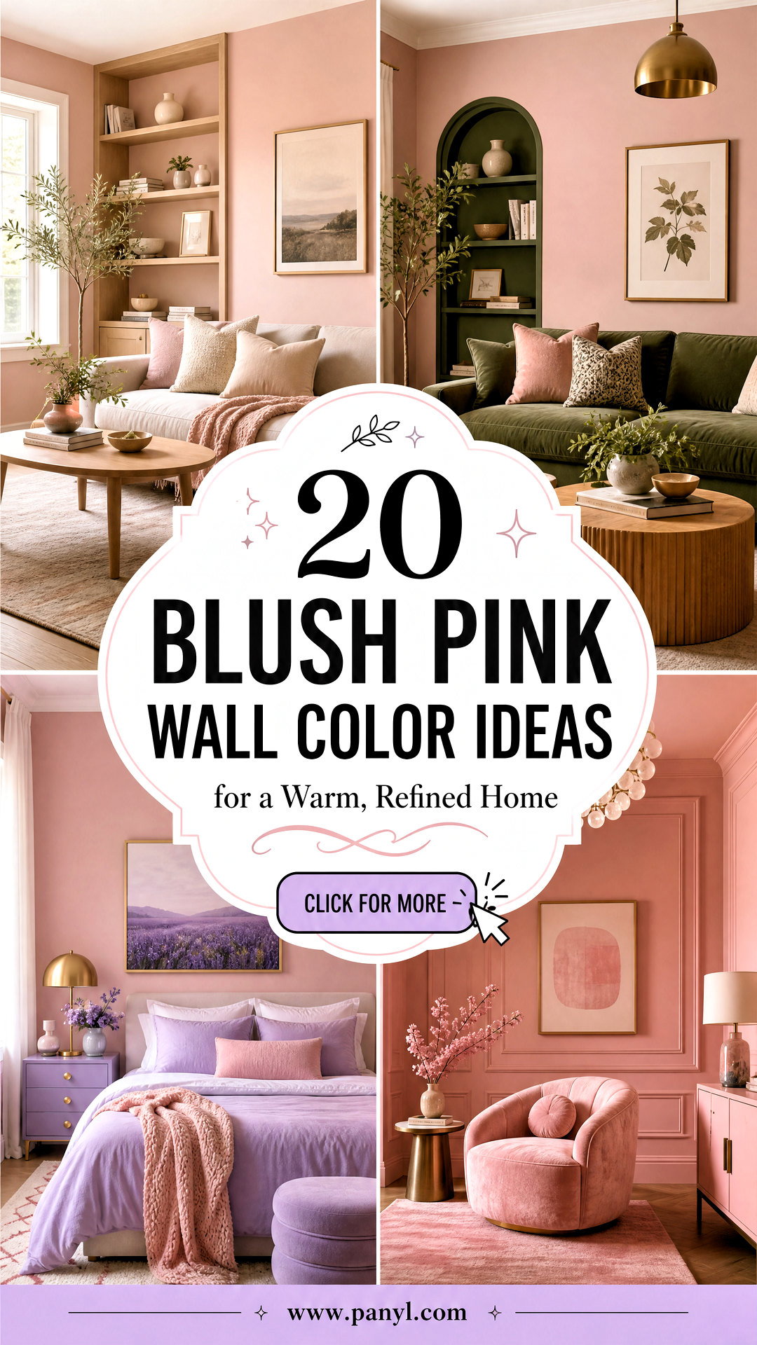 20 Blush Pink Wall Color Ideas for a Warm Refined Home - 20 Blush Pink Wall Color Ideas for a Warm, Refined Home