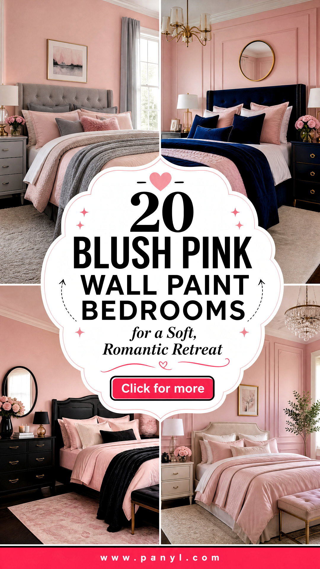 20 Blush Pink Wall Paint Bedrooms for a Soft Romantic Retreat - 20 Blush Pink Wall Paint Bedrooms for a Soft, Romantic Retreat