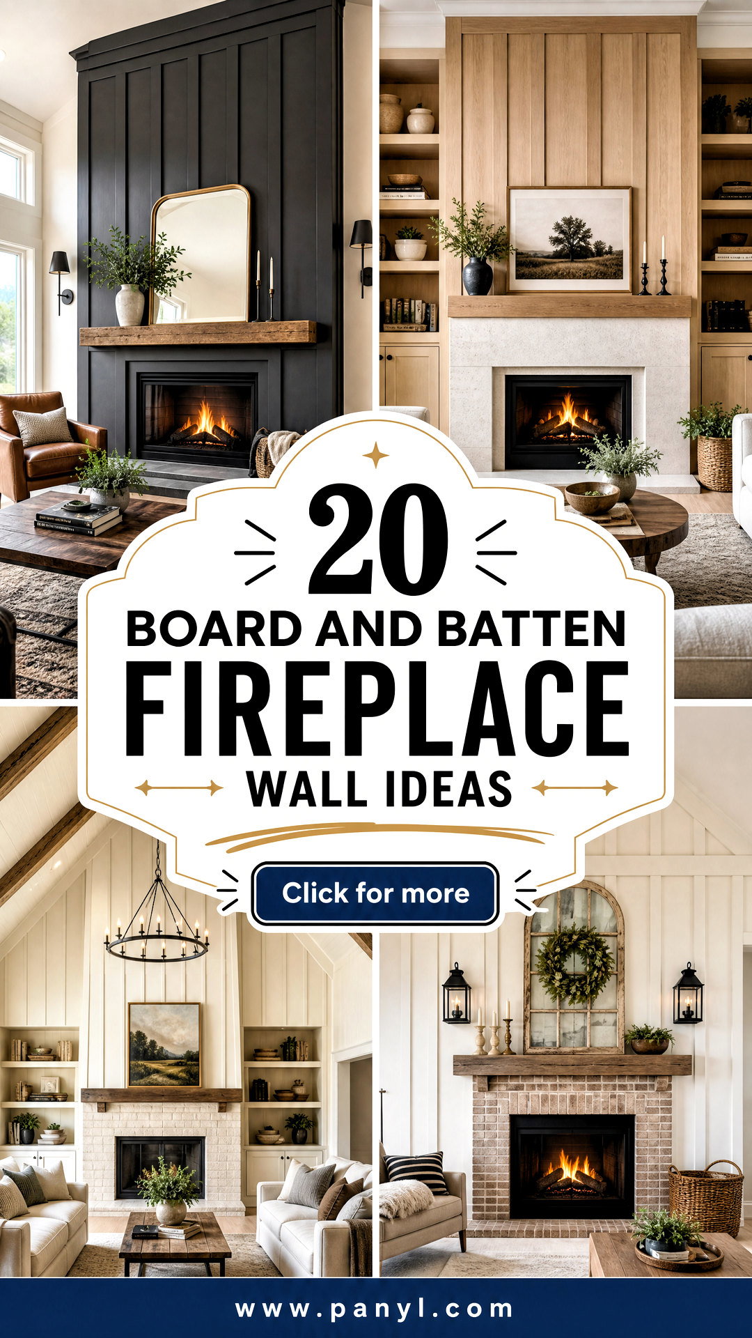 20 Board and Batten Fireplace Wall Ideas for Cozy Homes - 20 Board and Batten Fireplace Wall Ideas for Cozy Homes