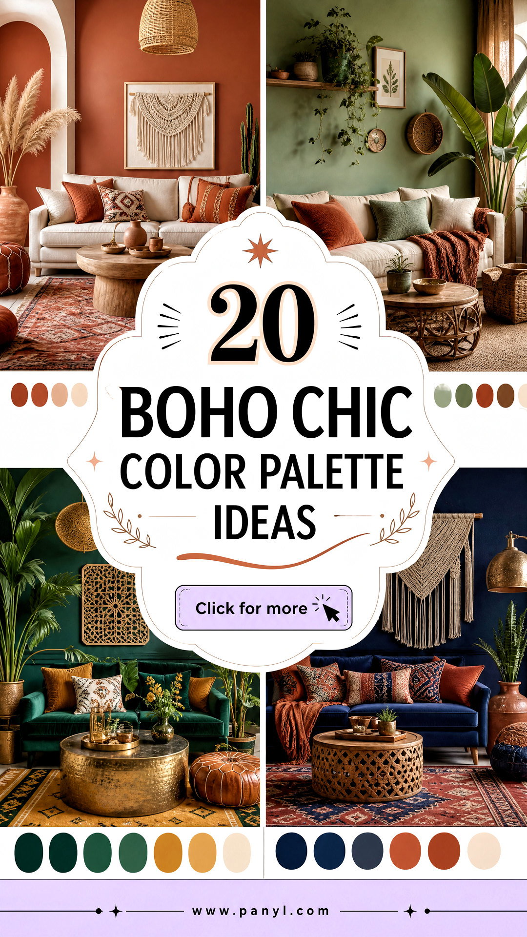 20 Boho Chic Color Palette Ideas for Dreamy Layered Rooms - 20 Boho Chic Color Palette Ideas for Dreamy, Layered Rooms