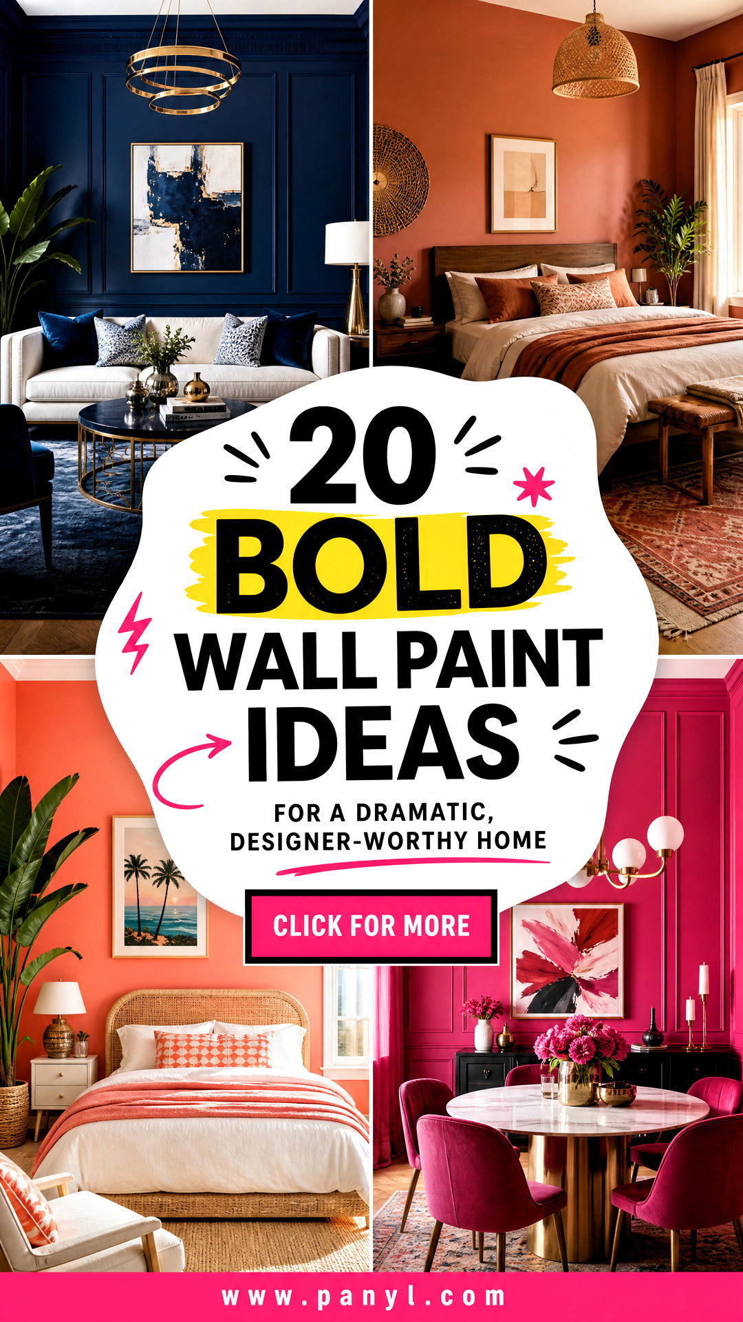 20 Bold Wall Paint Ideas for a Dramatic Designer-Worthy Home - 20 Bold Wall Paint Ideas for a Dramatic, Designer-Worthy Home