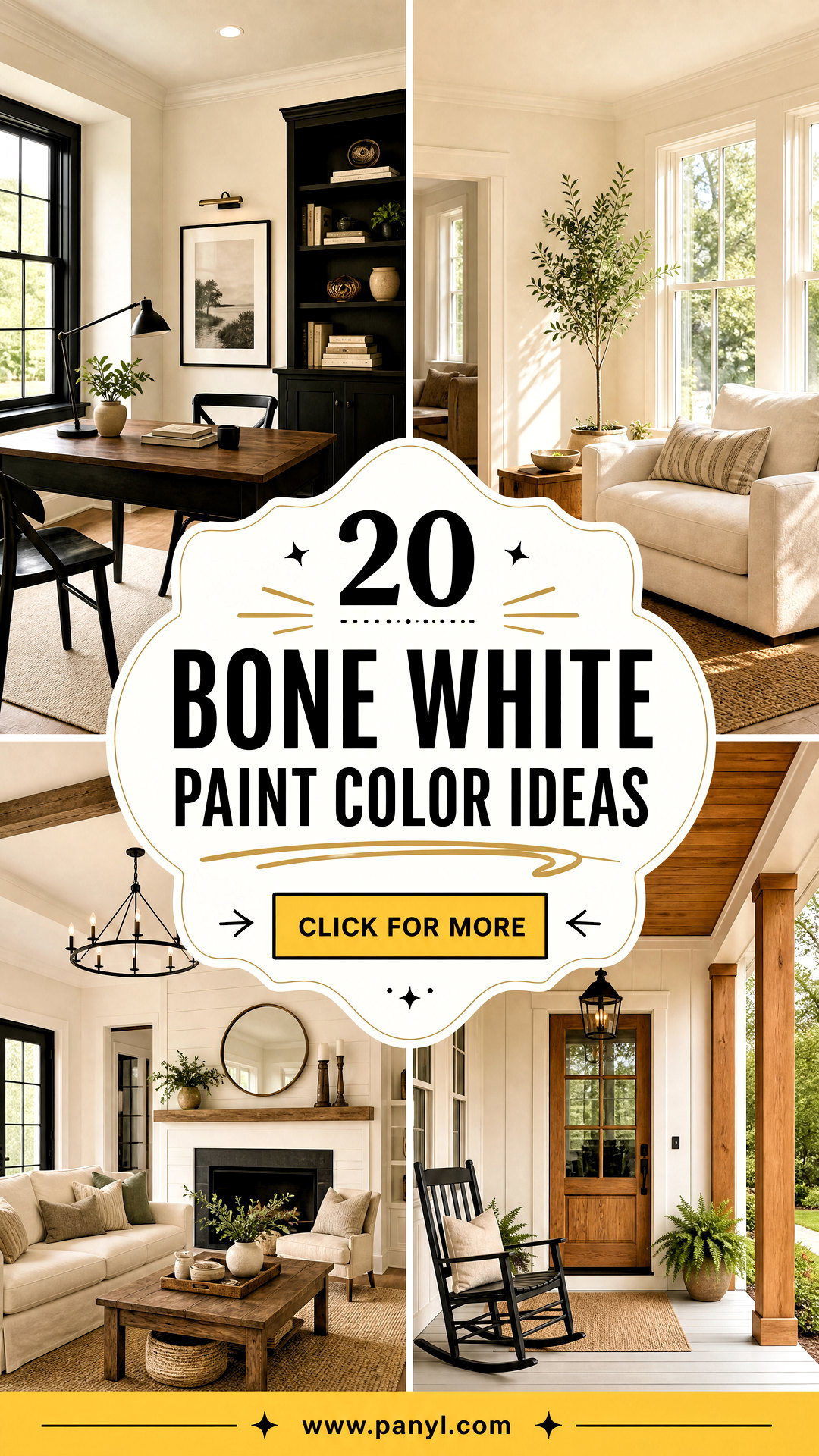 20 Bone White Paint Color Ideas for Warm Timeless Rooms - 20 Bone White Paint Color Ideas for Warm, Timeless Rooms