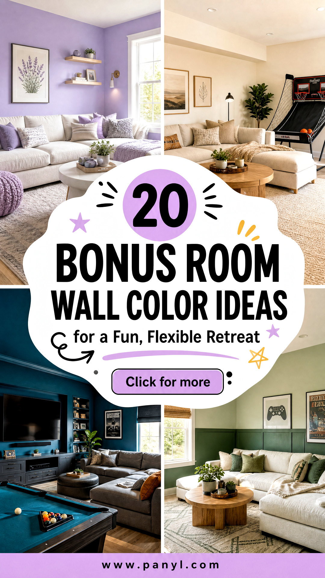 20 Bonus Room Wall Color Ideas for a Fun Flexible Retreat - 20 Bonus Room Wall Color Ideas for a Fun, Flexible Retreat