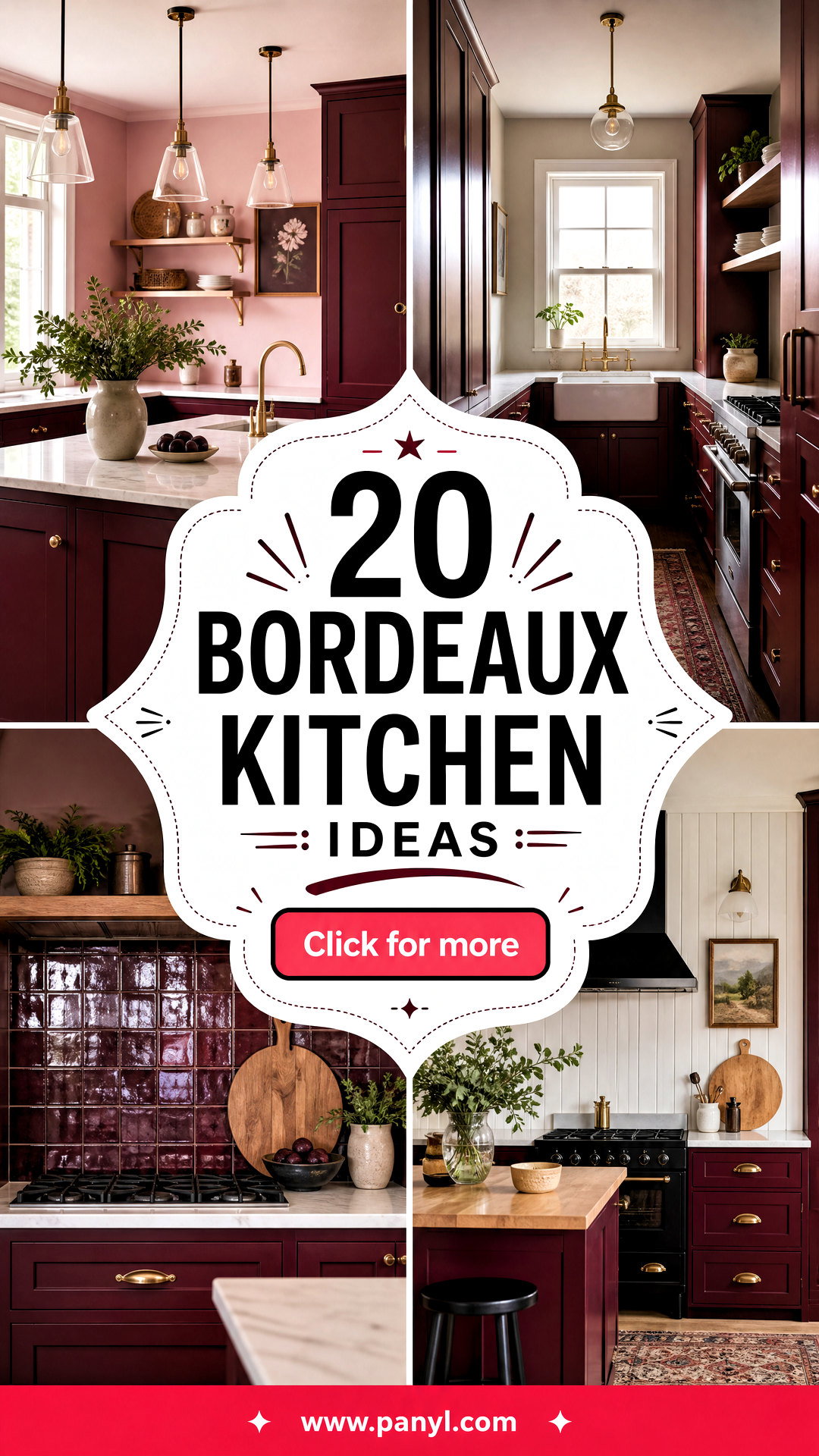 20 Bordeaux Kitchen Ideas for Rich Sophisticated Modern Homes - 20 Bordeaux Kitchen Ideas for Rich, Sophisticated Modern Homes