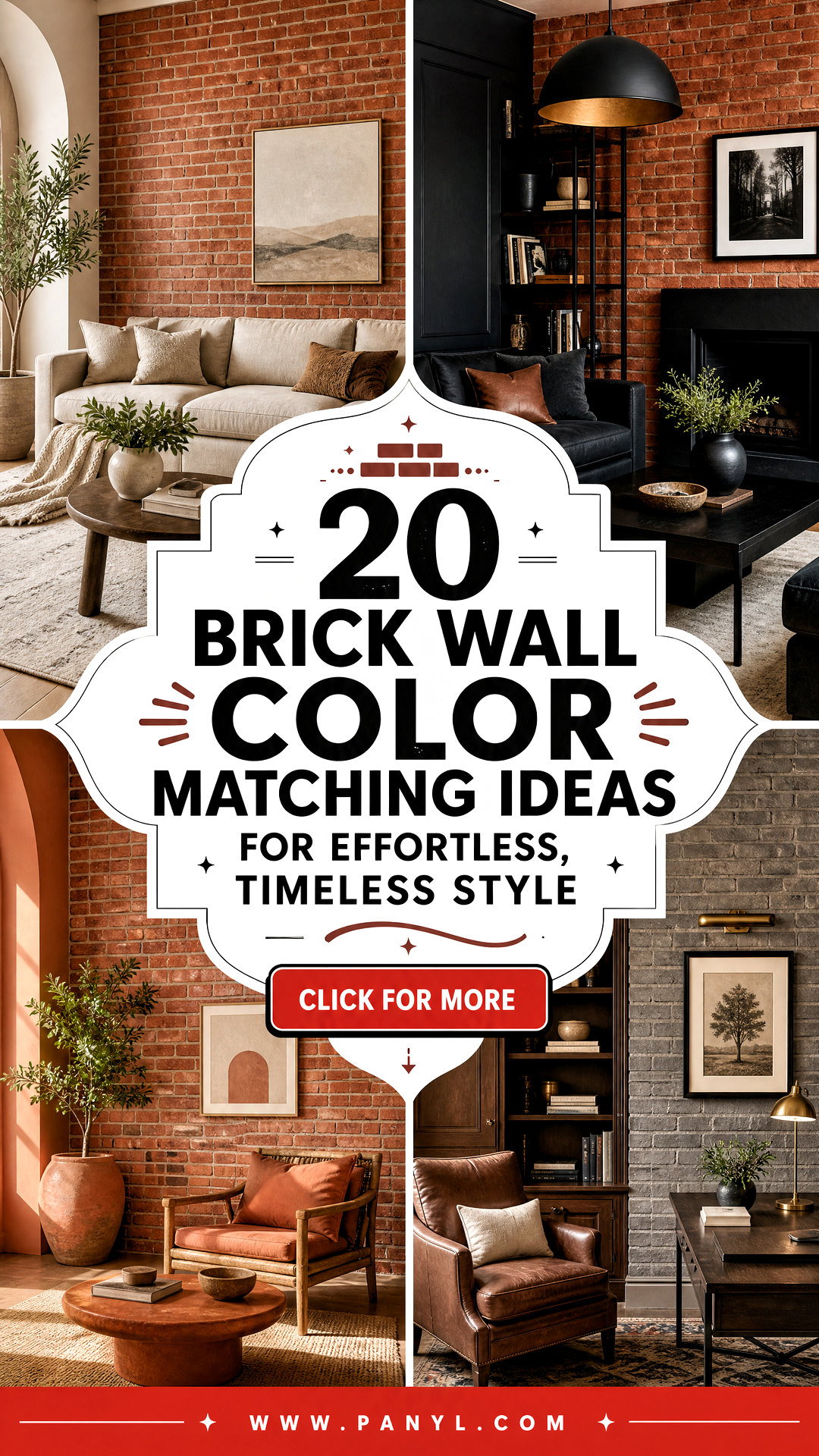 20 Brick Wall Color Matching Ideas for Effortless Timeless Style - 20 Brick Wall Color Matching Ideas for Effortless, Timeless Style