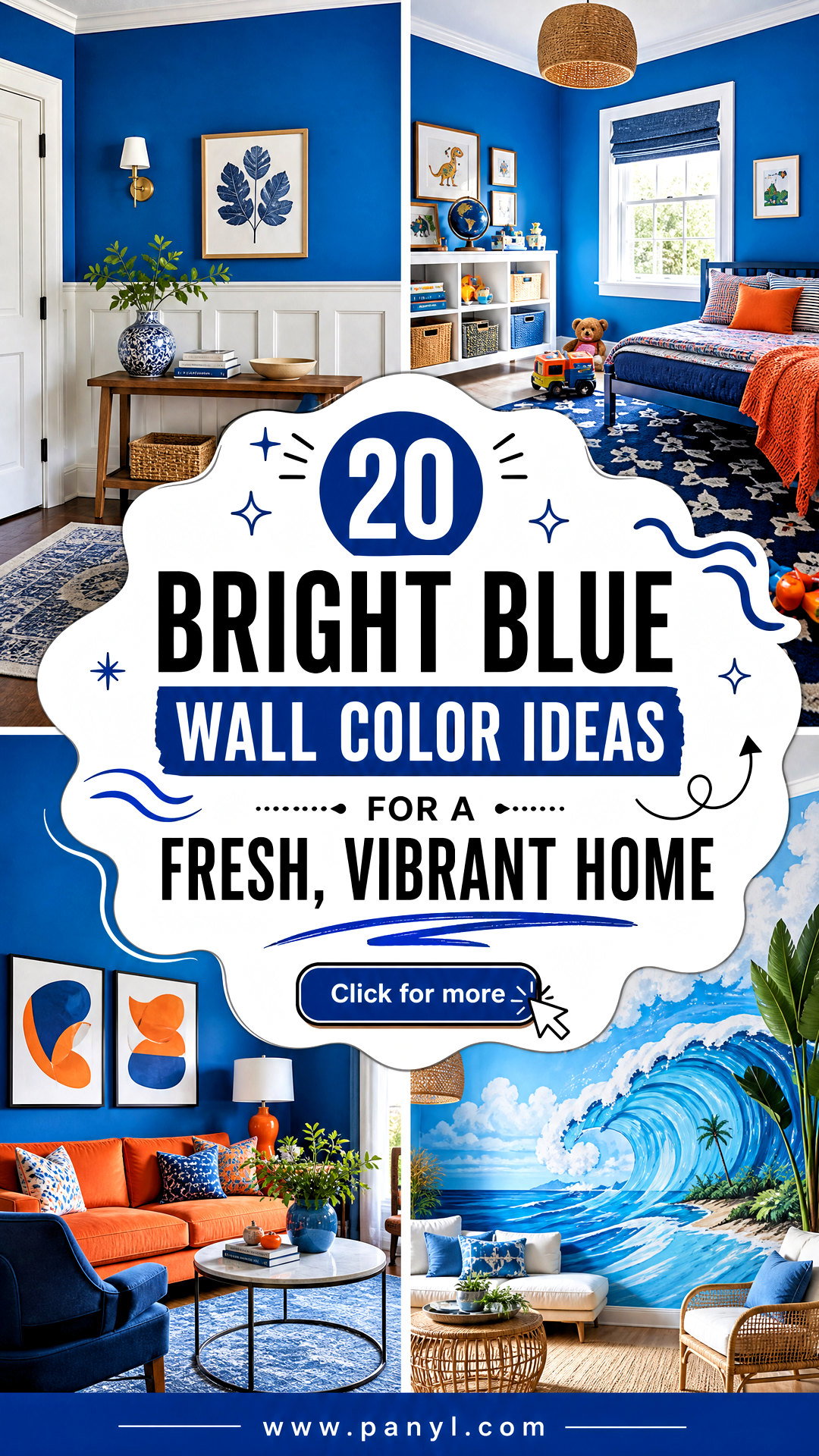 20 Bright Blue Wall Color Ideas for a Fresh Vibrant Home - 20 Bright Blue Wall Color Ideas for a Fresh, Vibrant Home