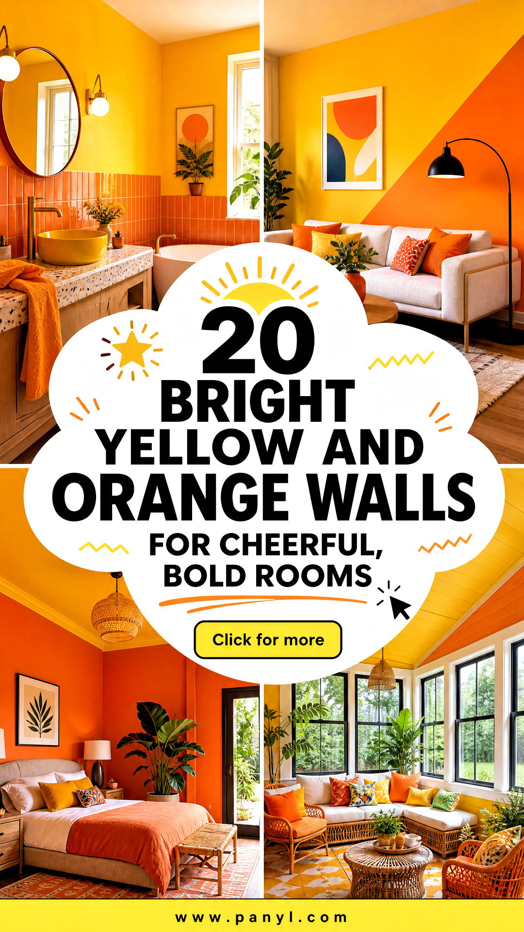 20 Bright Yellow and Orange Walls for Cheerful Bold Rooms - 20 Bright Yellow and Orange Walls for Cheerful, Bold Rooms