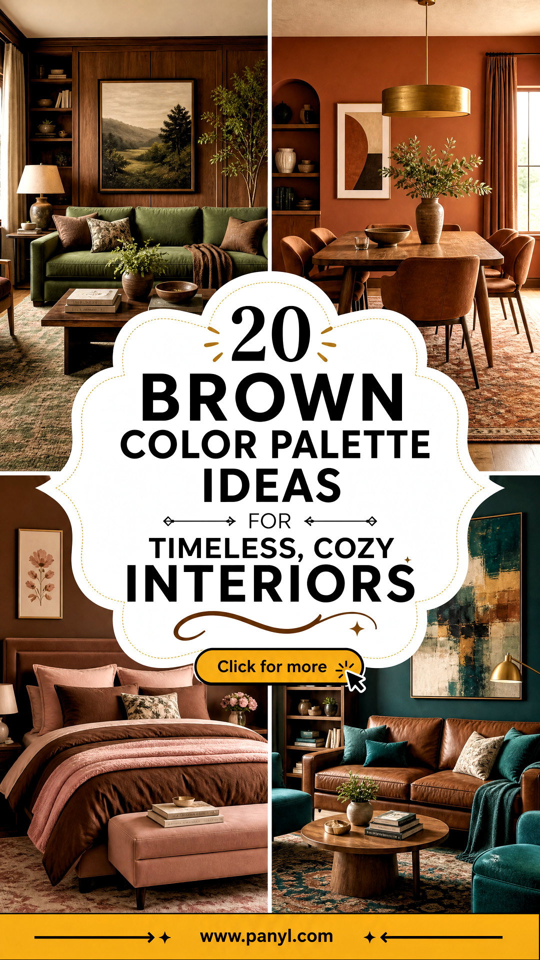 20 Brown Color Palette Ideas for Timeless Cozy Interiors - 20 Brown Color Palette Ideas for Timeless, Cozy Interiors