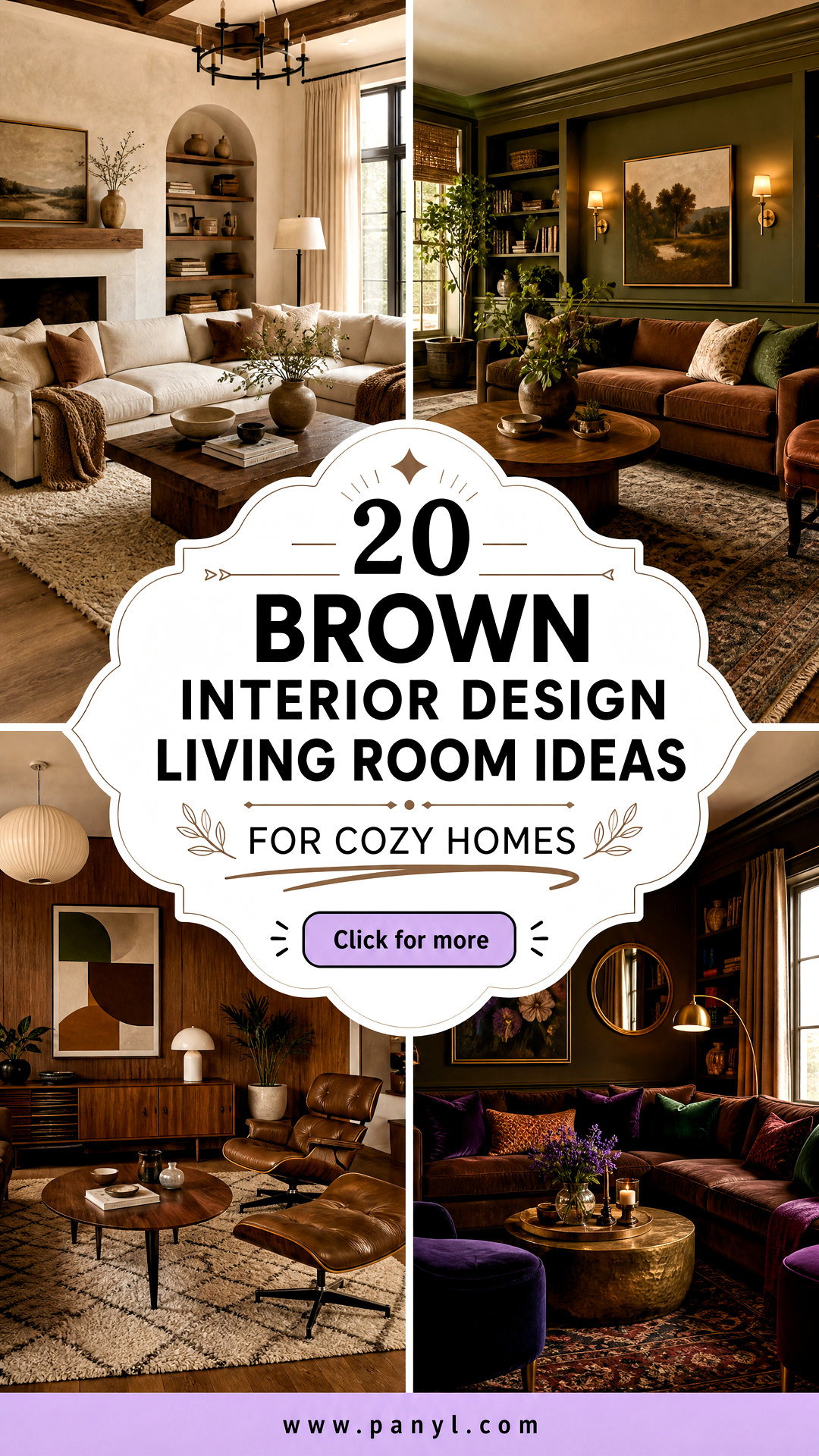 20 Brown Interior Design Living Room Ideas for Cozy Homes - 20 Brown Interior Design Living Room Ideas for Cozy Homes