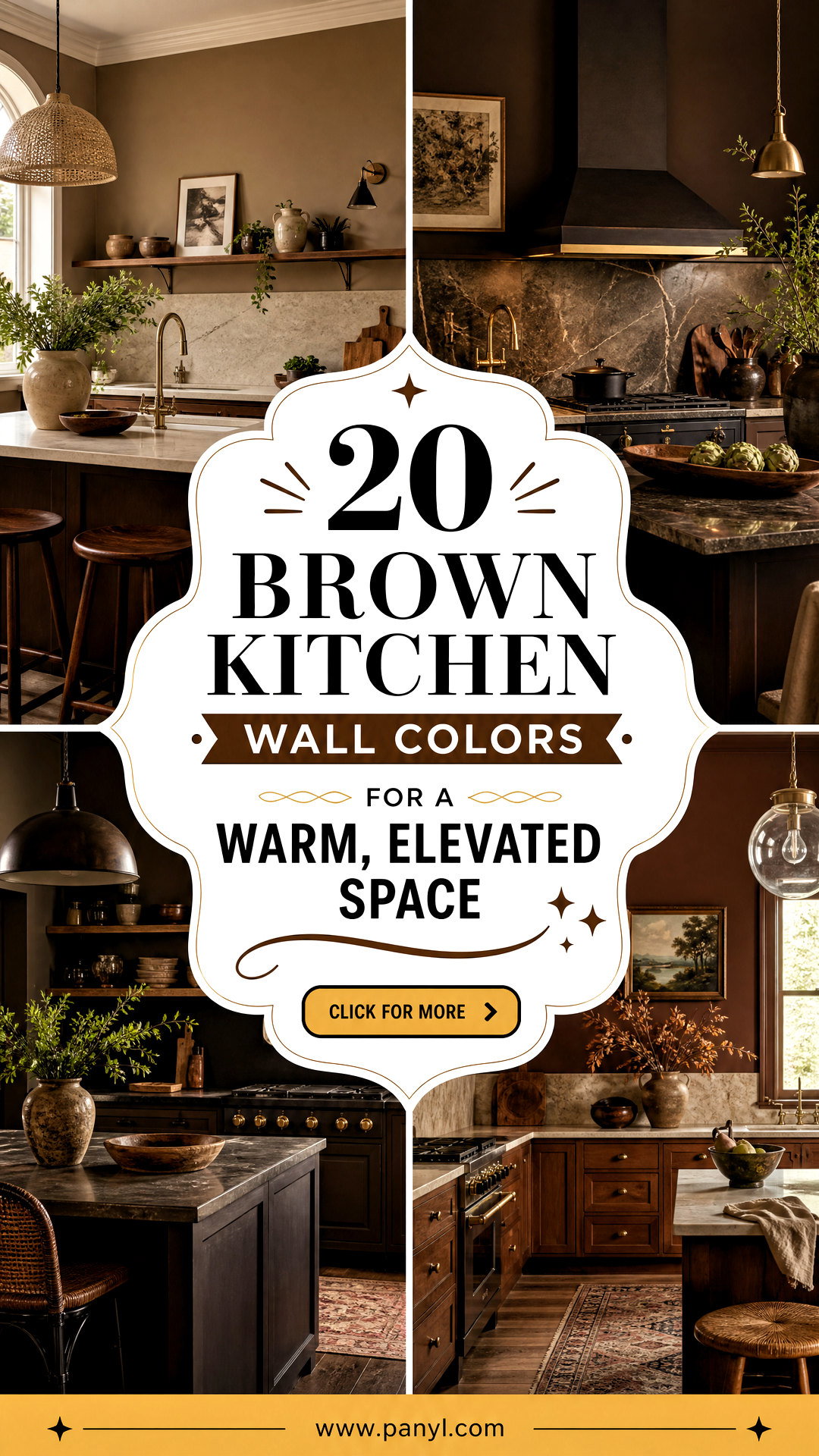 20 Brown Kitchen Wall Colors for a Warm Elevated Space - 20 Brown Kitchen Wall Colors for a Warm, Elevated Space
