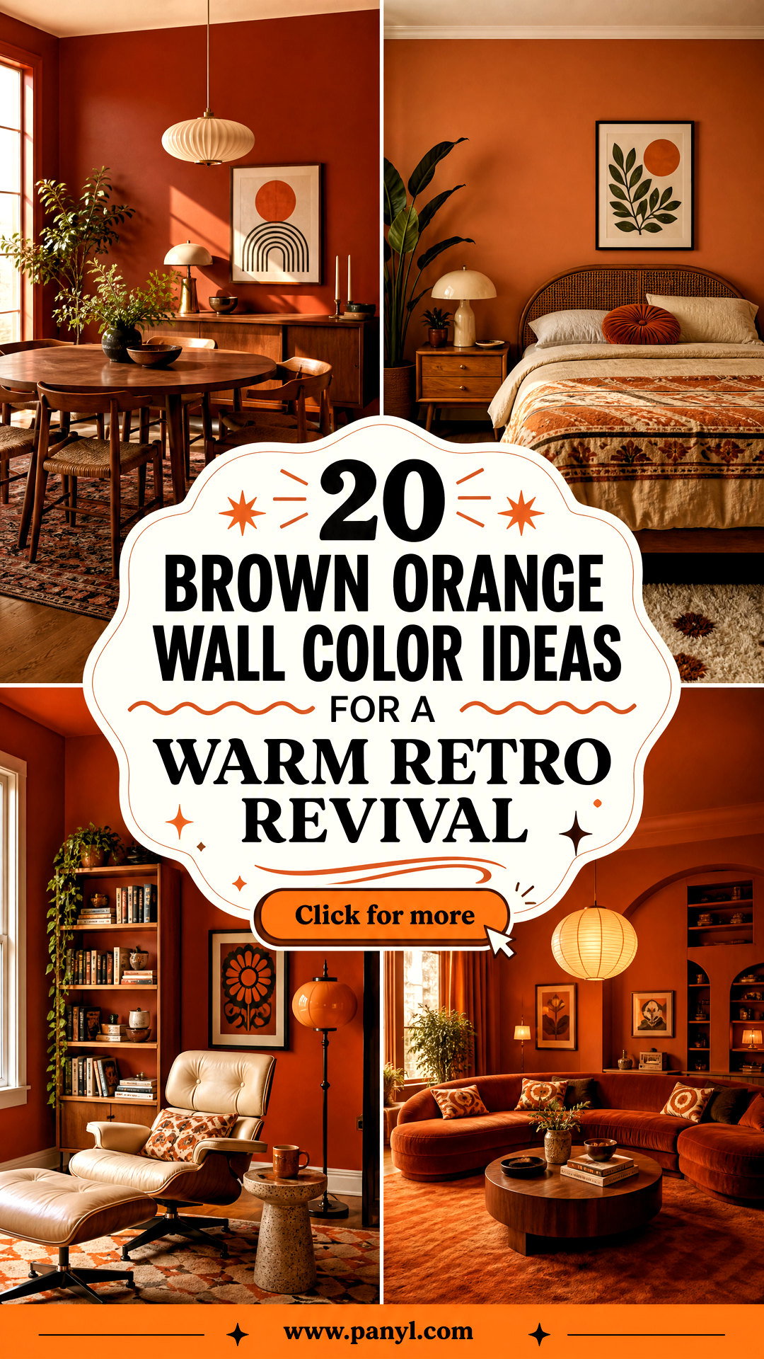 20 Brown Orange Wall Color Ideas for a Warm Retro Revival - 20 Brown Orange Wall Color Ideas for a Warm Retro Revival