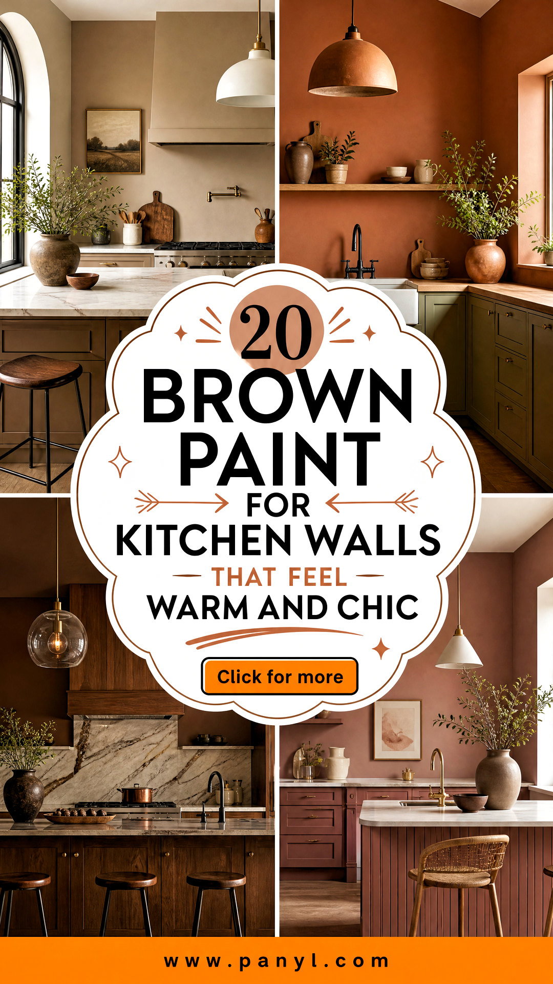 20 Brown Paint for Kitchen Walls That Feel Warm and Chic - 20 Brown Paint for Kitchen Walls That Feel Warm and Chic