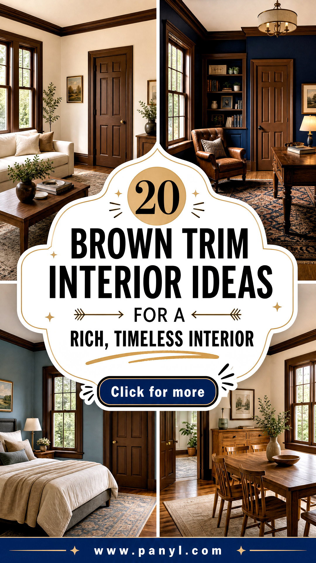 20 Brown Trim Interior Ideas for a Rich Timeless Interior - 20 Brown Trim Interior Ideas for a Rich, Timeless Interior