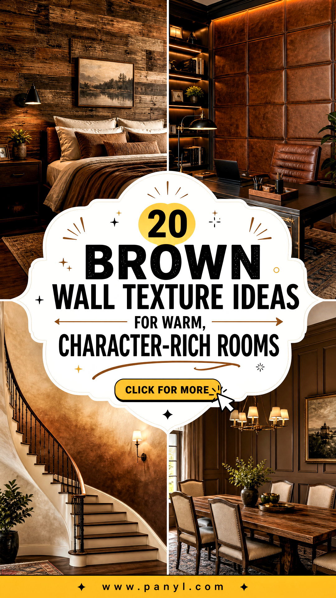 20 Brown Wall Texture Ideas for Warm Character-Rich Rooms - 20 Brown Wall Texture Ideas for Warm, Character-Rich Rooms