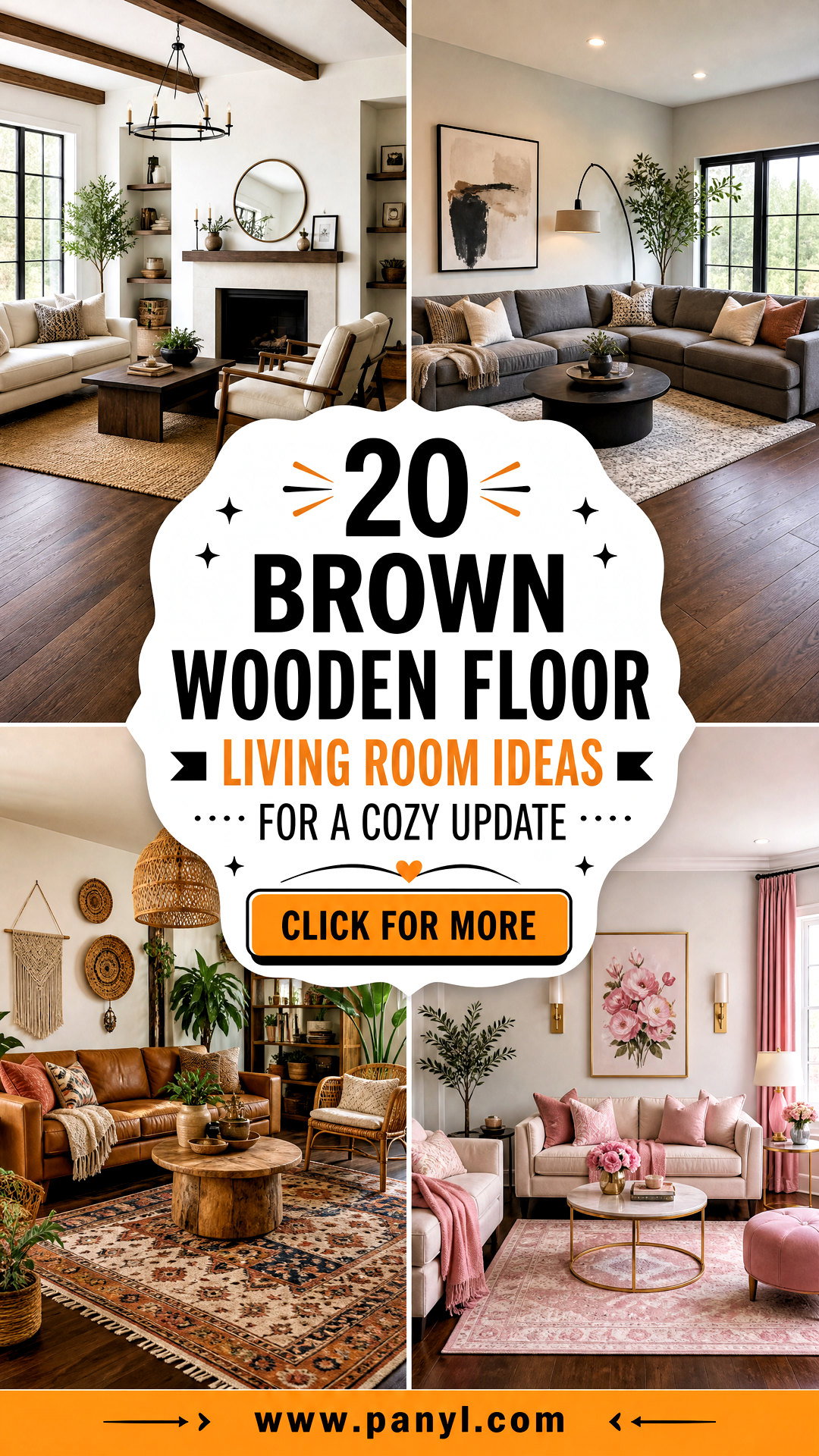 20 Brown Wooden Floor Living Room Ideas for a Cozy Update - 20 Brown Wooden Floor Living Room Ideas for a Cozy Update