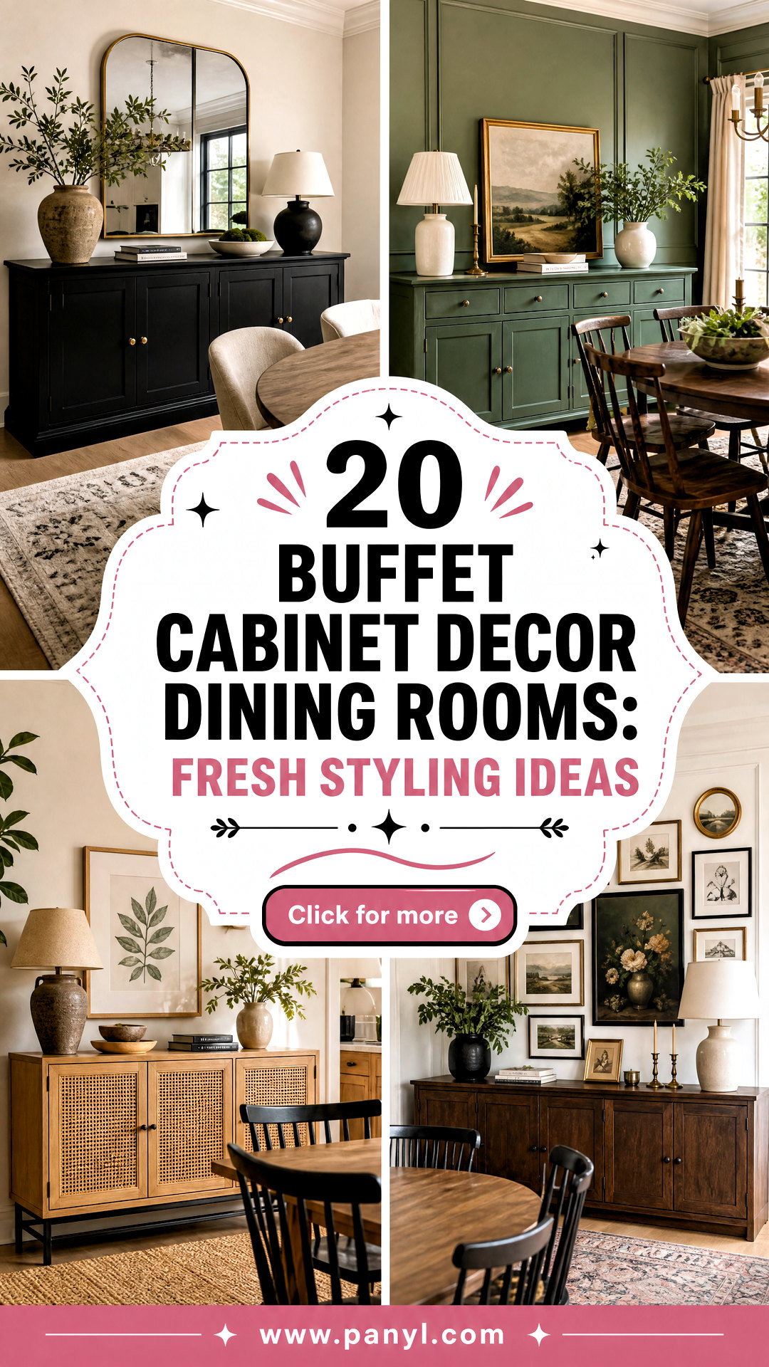 20 Buffet Cabinet Decor Dining Rooms Fresh Styling Ideas - 20 Buffet Cabinet Decor Dining Rooms: Fresh Styling Ideas