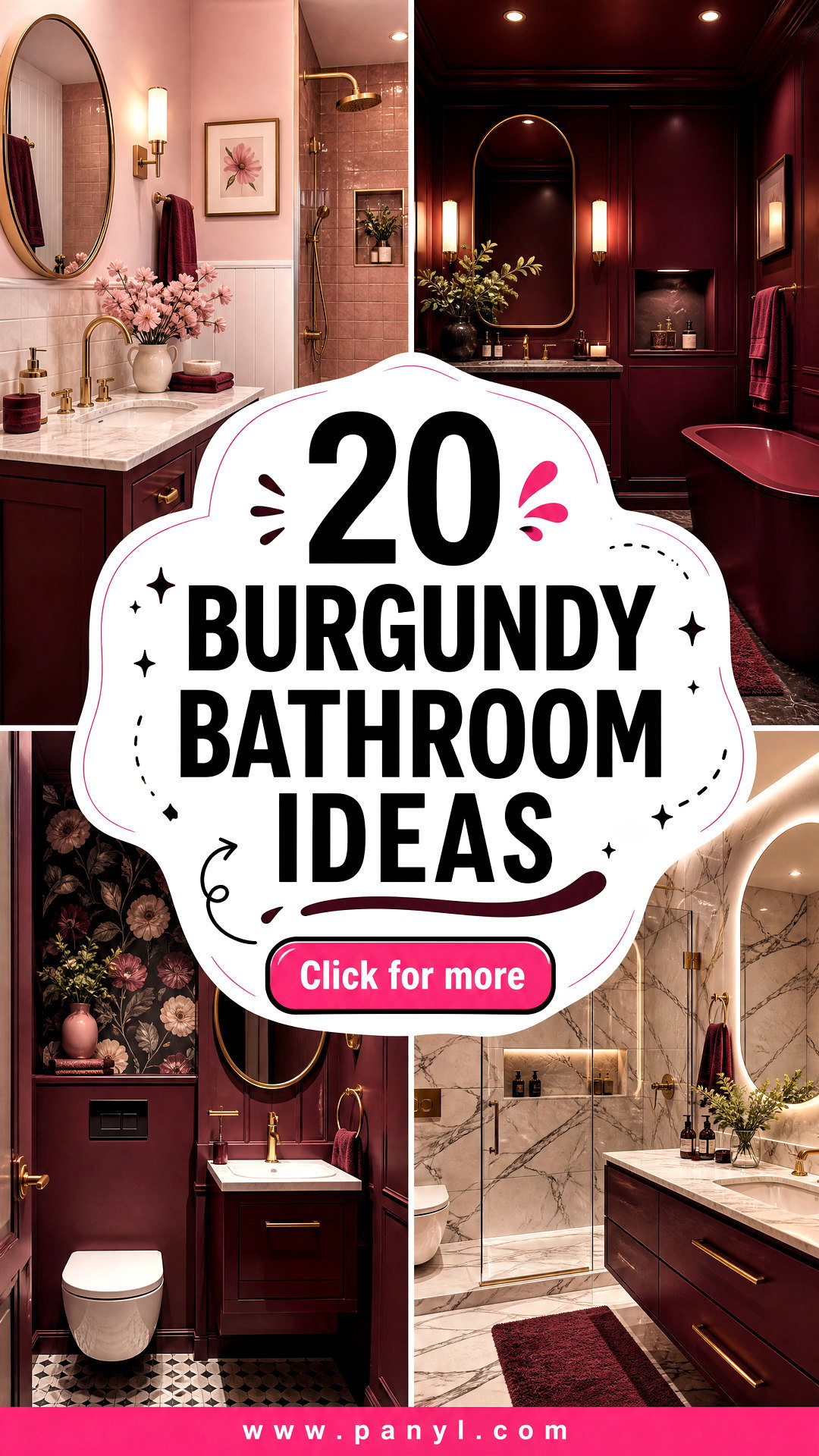 20 Burgundy Bathroom Ideas for a Bold Spa-Like Refresh - 20 Burgundy Bathroom Ideas for a Bold, Spa-Like Refresh