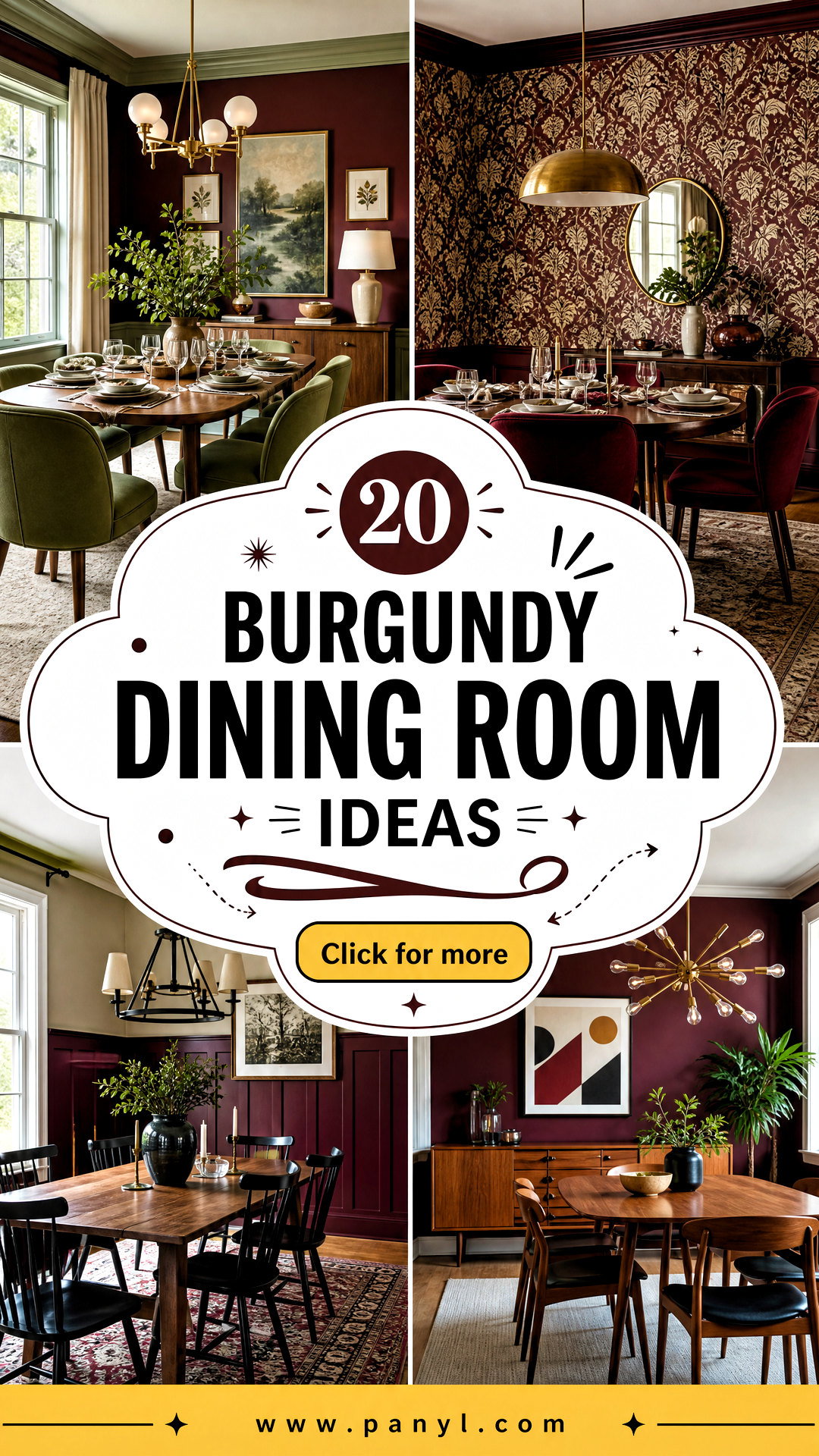 20 Burgundy Dining Room Ideas for an Elegant Cozy Refresh - 20 Burgundy Dining Room Ideas for an Elegant, Cozy Refresh