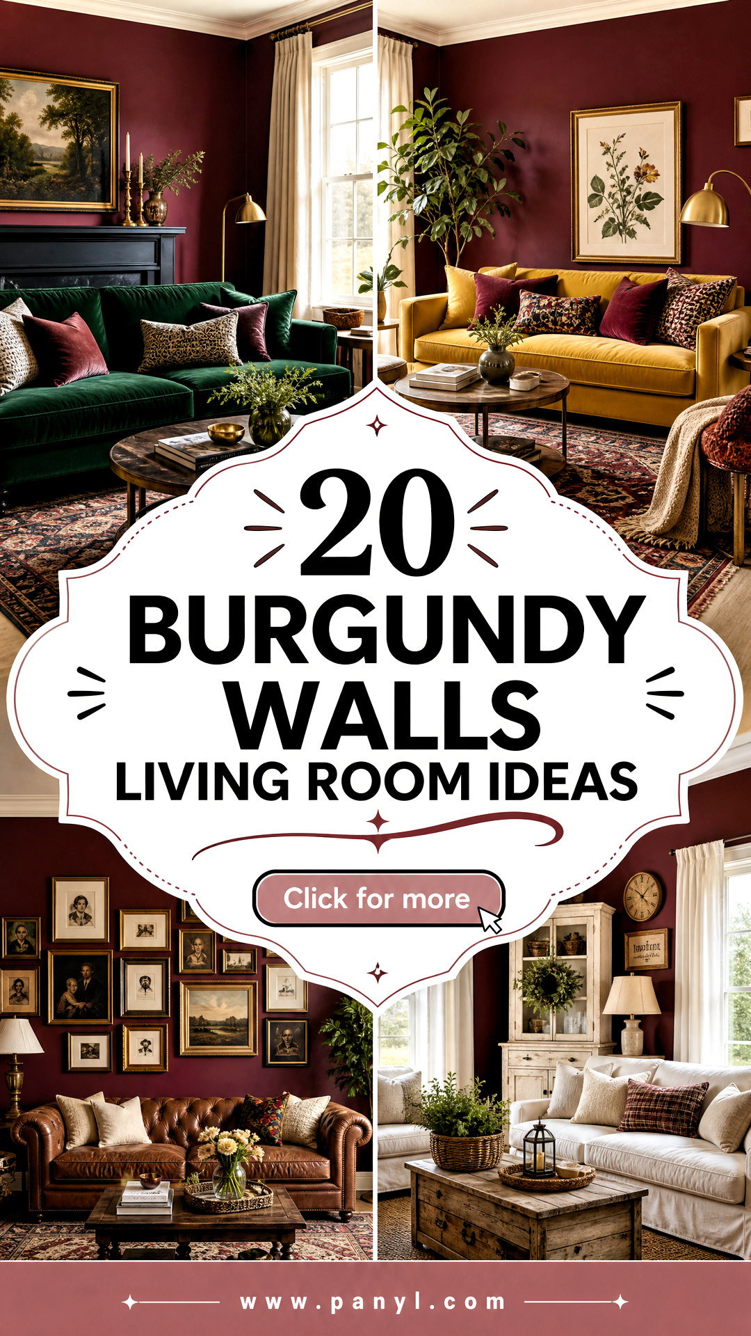 20 Burgundy Walls Living Room Ideas for a Rich Cozy Update - 20 Burgundy Walls Living Room Ideas for a Rich, Cozy Update