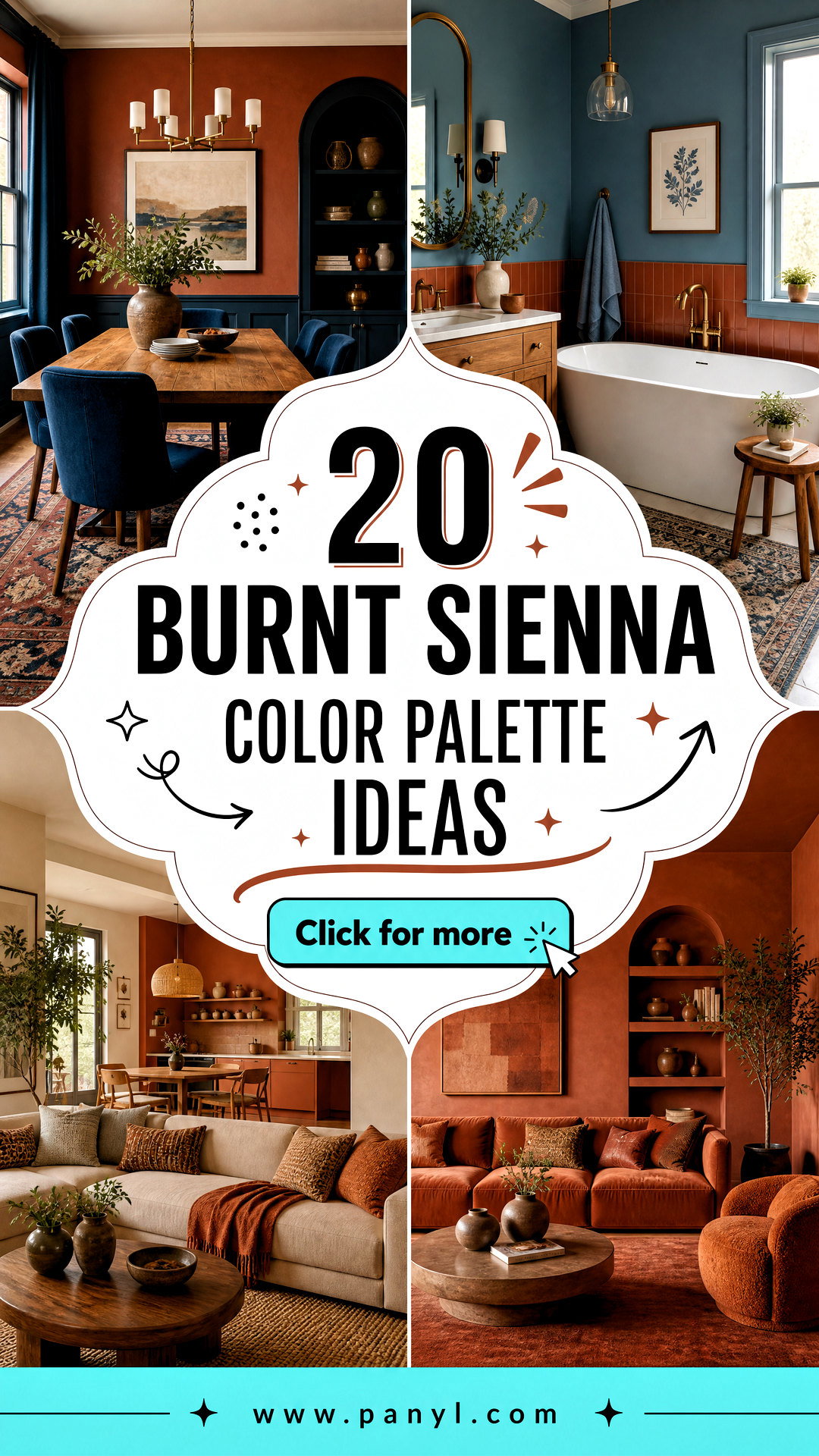 20 Burnt Sienna Color Palette Ideas for Warm Earthy Rooms - 20 Burnt Sienna Color Palette Ideas for Warm, Earthy Rooms