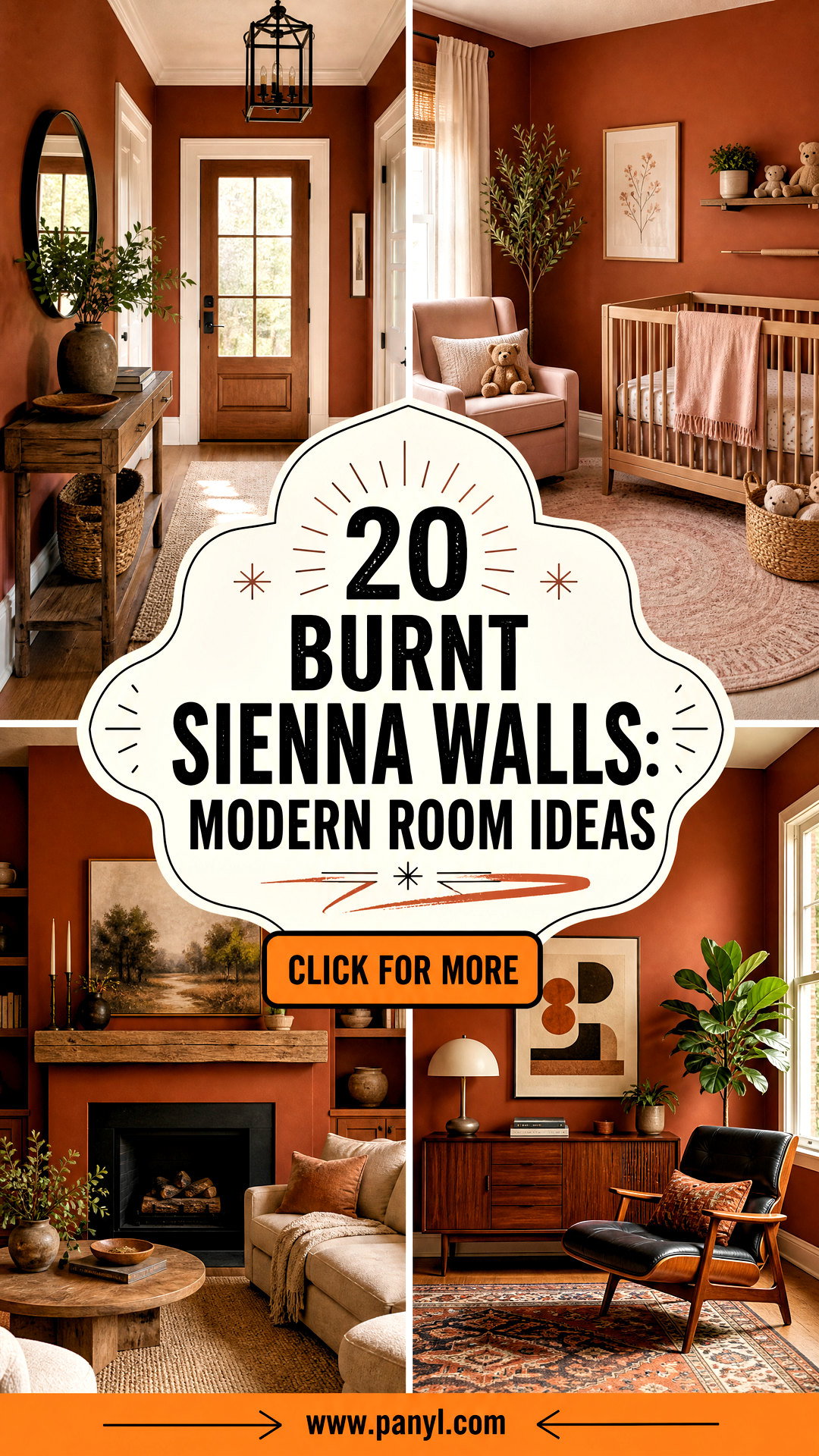20 Burnt Sienna Walls That Bring Warmth to Modern Rooms - 20 Burnt Sienna Walls That Bring Warmth to Modern Rooms