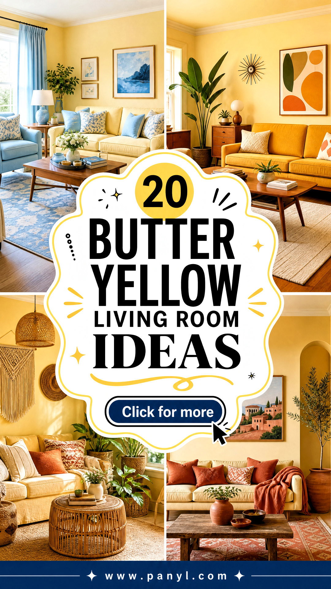 20 Butter Yellow Living Room Ideas for a Sunny Cozy Home - 20 Butter Yellow Living Room Ideas for a Sunny, Cozy Home