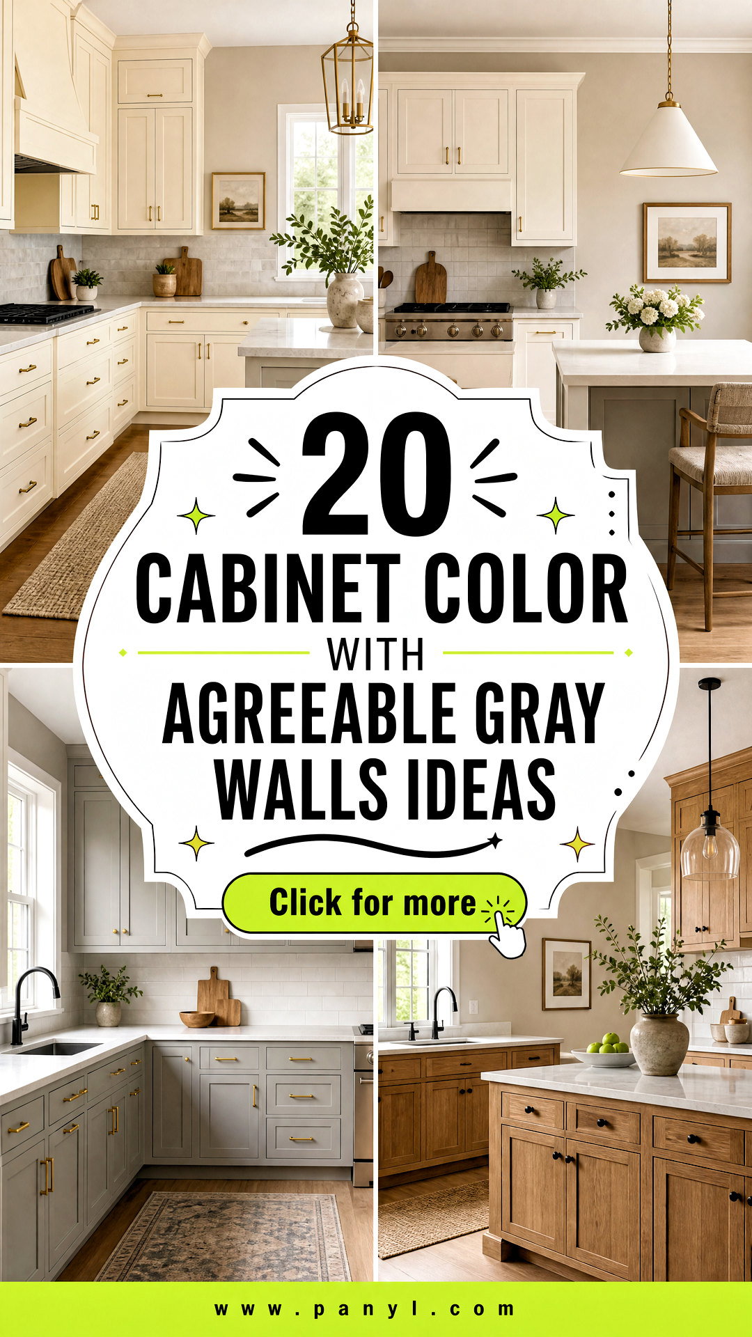 20 Cabinet Color With Agreeable Gray Walls for a Polished Look - 20 Cabinet Color With Agreeable Gray Walls for a Polished Look