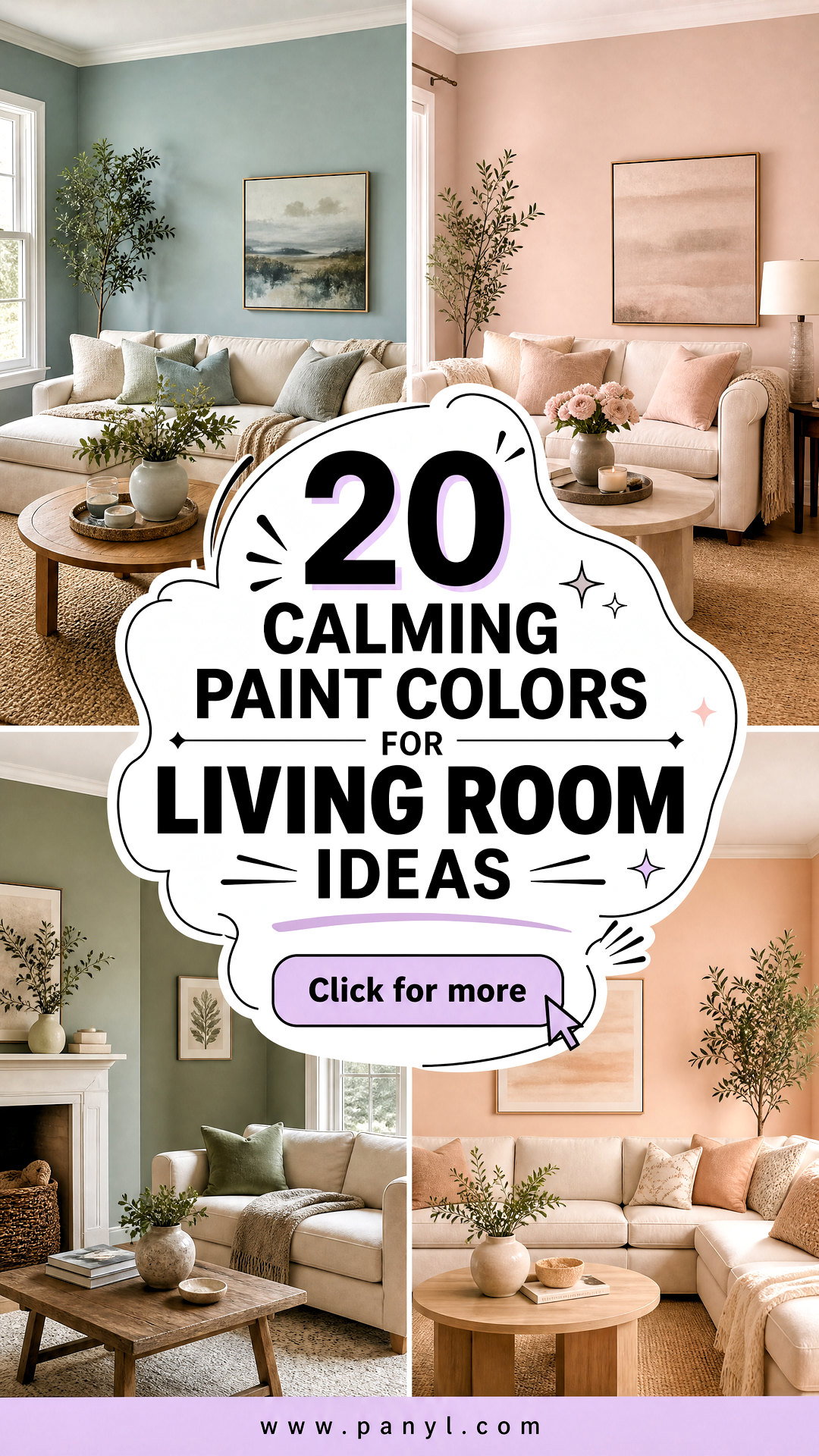 20 Calming Paint Colors for Living Room Ideas for Serene Homes - 20 Calming Paint Colors for Living Room Ideas for Serene Homes