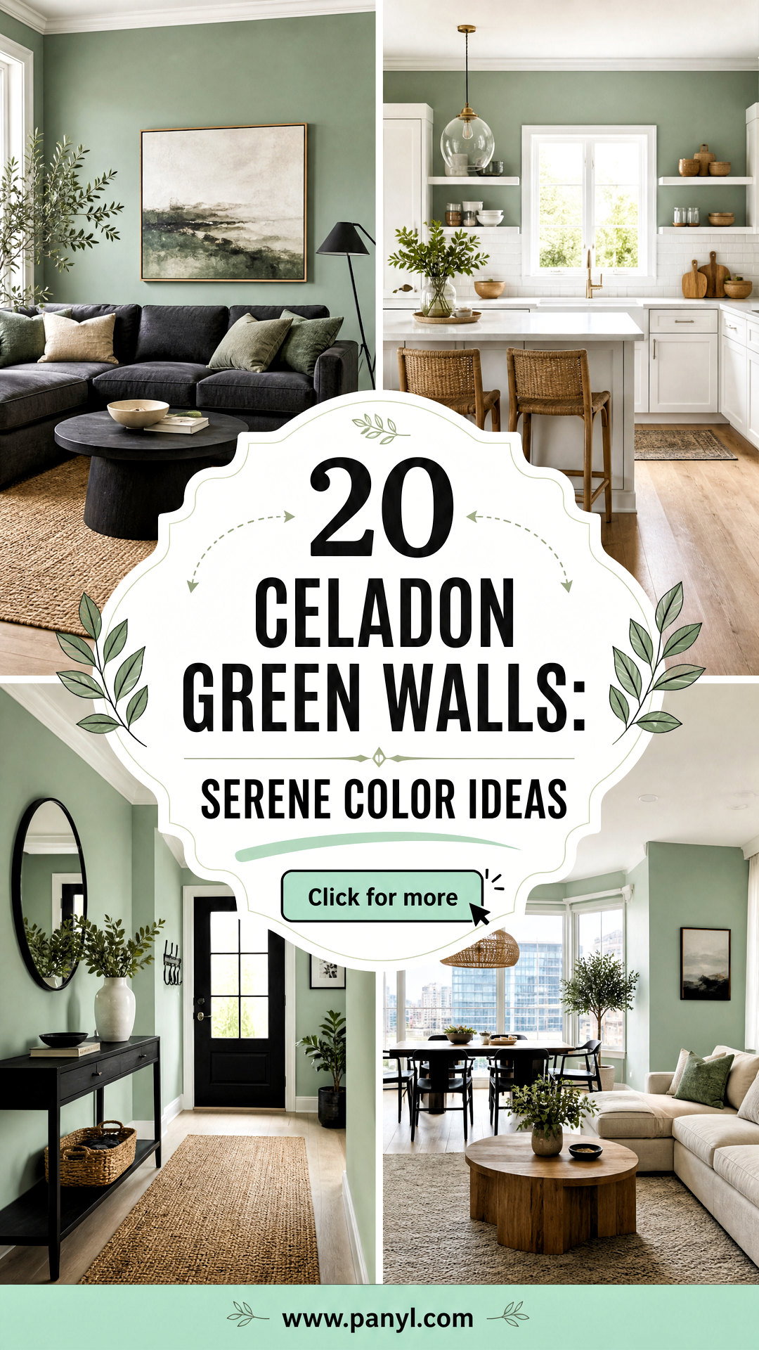 20 Celadon Green Walls Serene Color Ideas for Calm Airy Rooms - 20 Celadon Green Walls: Serene Color Ideas for Calm, Airy Rooms